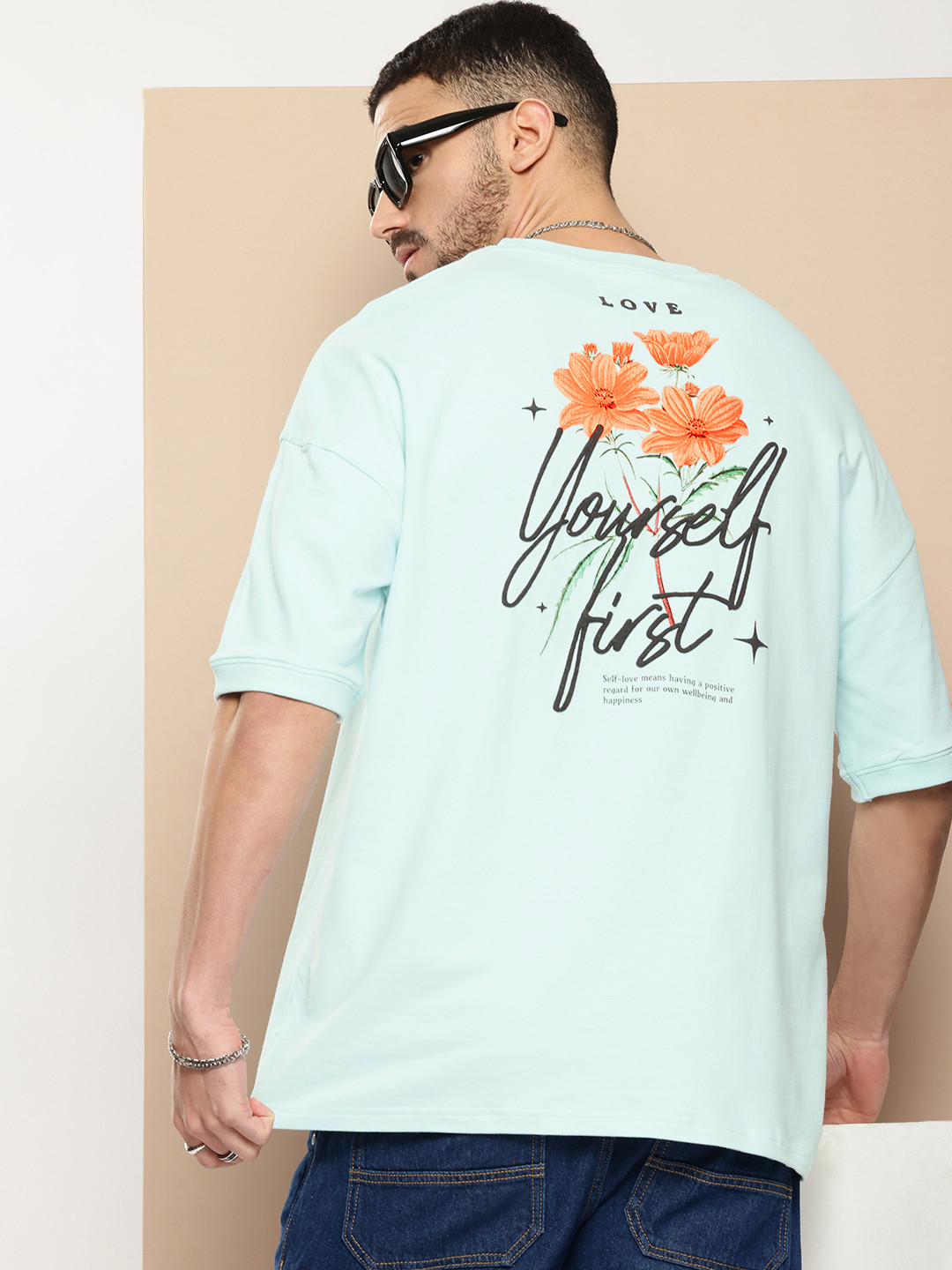 Difference of Opinion Men Printed Drop-Shoulder Sleeves Oversized Pure Cotton T-shirt, Blue
Difference of Opinion Men Printed Drop-Shoulder Sleeves Oversized Pure Cotton T-shirt, Blue
