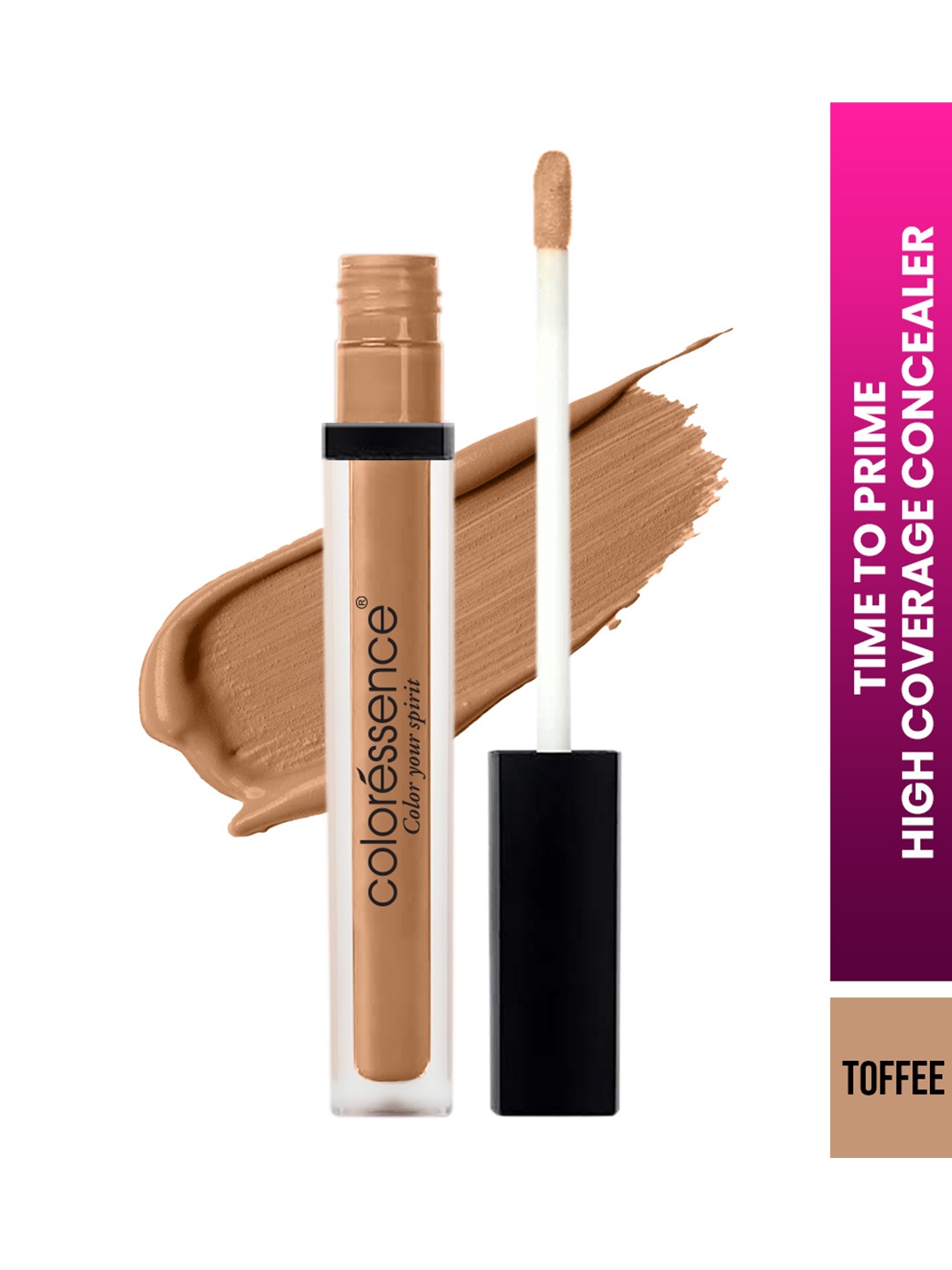 Coloressence Time To Prime- Full Covereage Liquid Concealer 4.5 ml-Shade-Toffee- FCC-4, Brown
Coloressence Time To Prime- Full Covereage Liquid Concealer 4.5 ml-Shade-Toffee- FCC-4, Brown