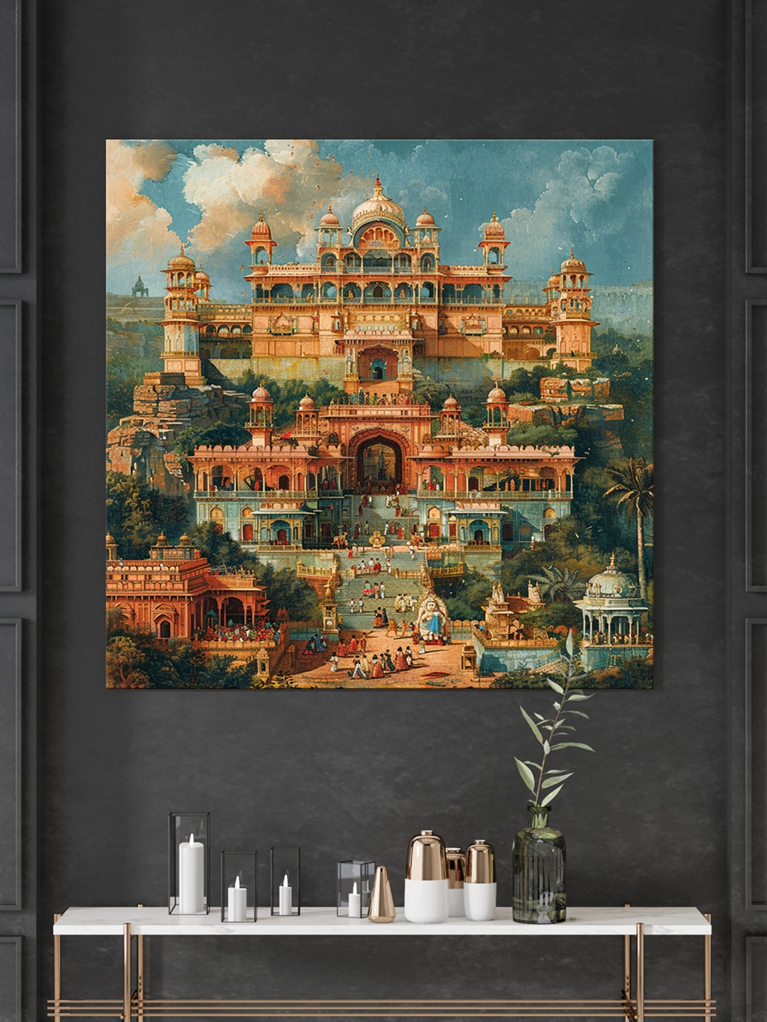 999Store Rust & Blue Canvas the grandeur and architectural magnificence Wall Painting
999Store Rust & Blue Canvas the grandeur and architectural magnificence Wall Painting