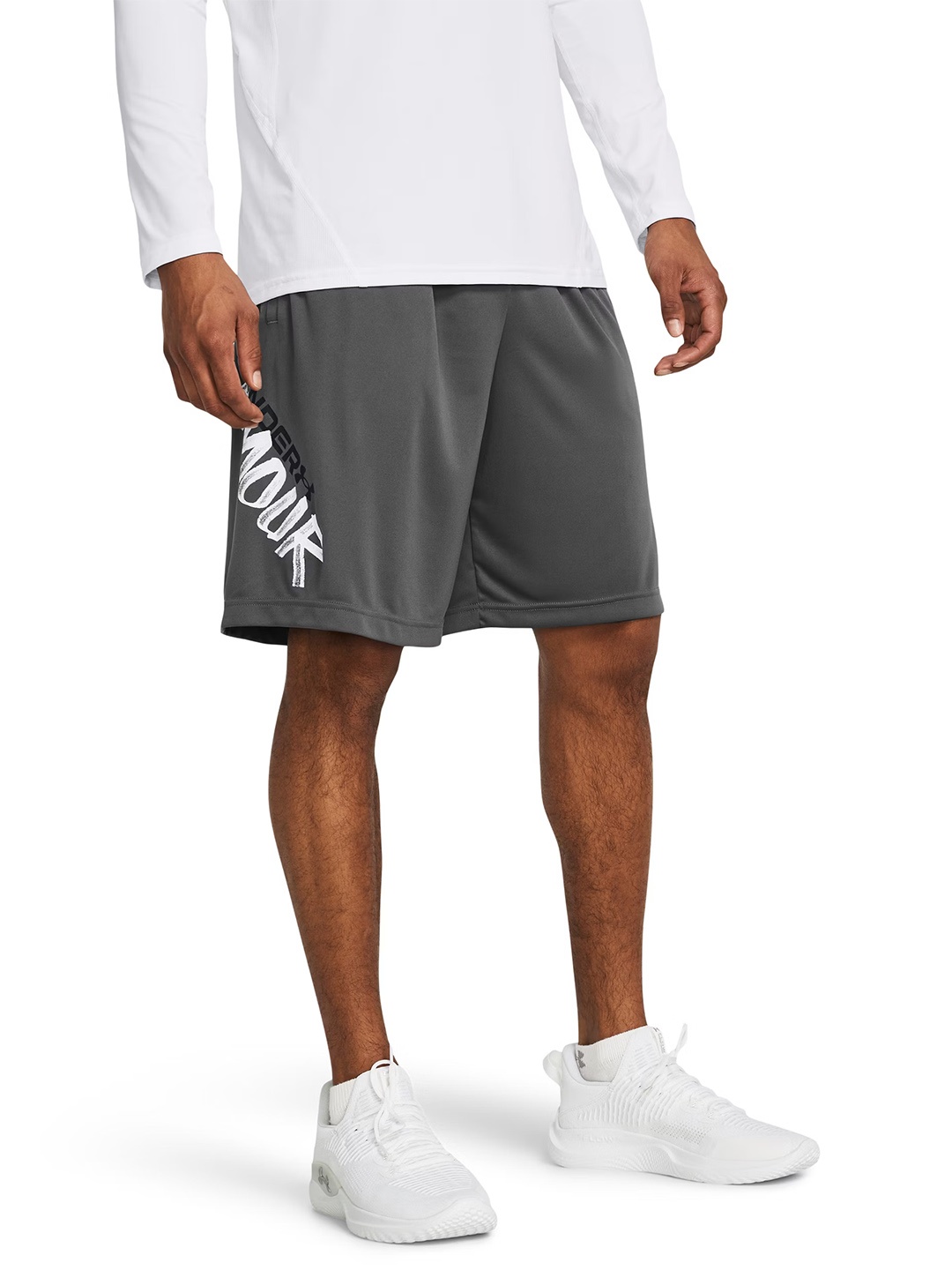 UNDER ARMOUR Men Tech Wdmk Typography Printed Loose Fit Training Sports Shorts, Grey
UNDER ARMOUR Men Tech Wdmk Typography Printed Loose Fit Training Sports Shorts, Grey