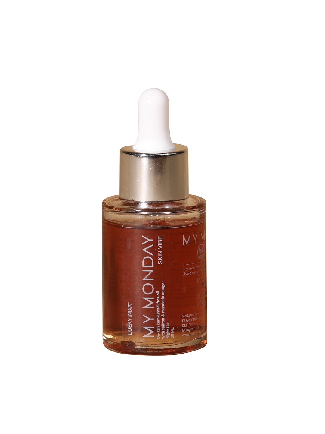 DUSKY INDIA My Monday De-tan Kumkumadi Face Oil With Saffron & Mandarin Orange - 30 ml, Red
DUSKY INDIA My Monday De-tan Kumkumadi Face Oil With Saffron & Mandarin Orange - 30 ml, Red