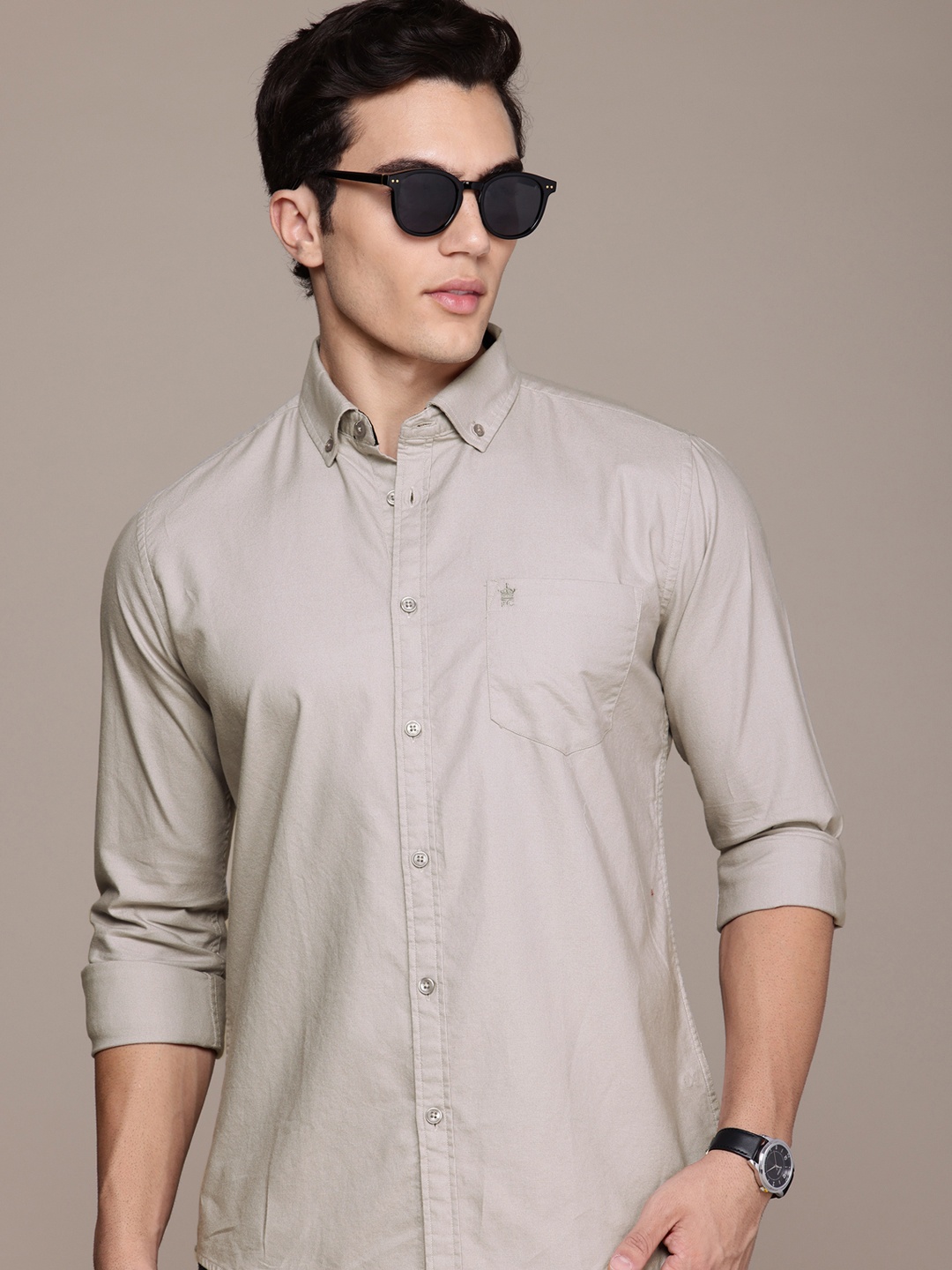 French Connection Men Button-Down Collar Premium Slim Fit Pure Cotton Casual Shirt, Grey
French Connection Men Button-Down Collar Premium Slim Fit Pure Cotton Casual Shirt, Grey