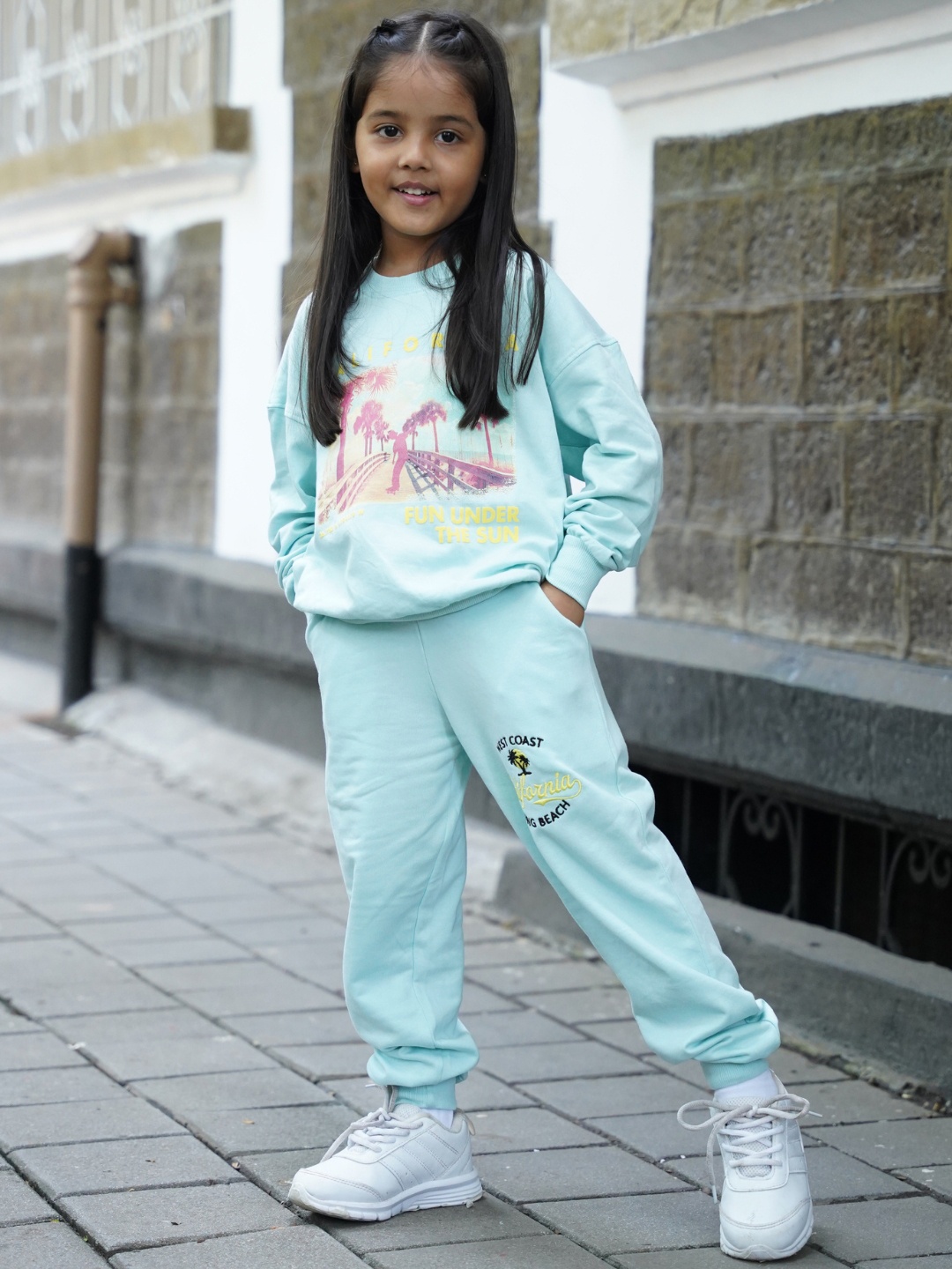 Nap Chief Kids California Printed Oversized Fit Pure Cotton Sweatshirt With Joggers, Blue
Nap Chief Kids California Printed Oversized Fit Pure Cotton Sweatshirt With Joggers, Blue