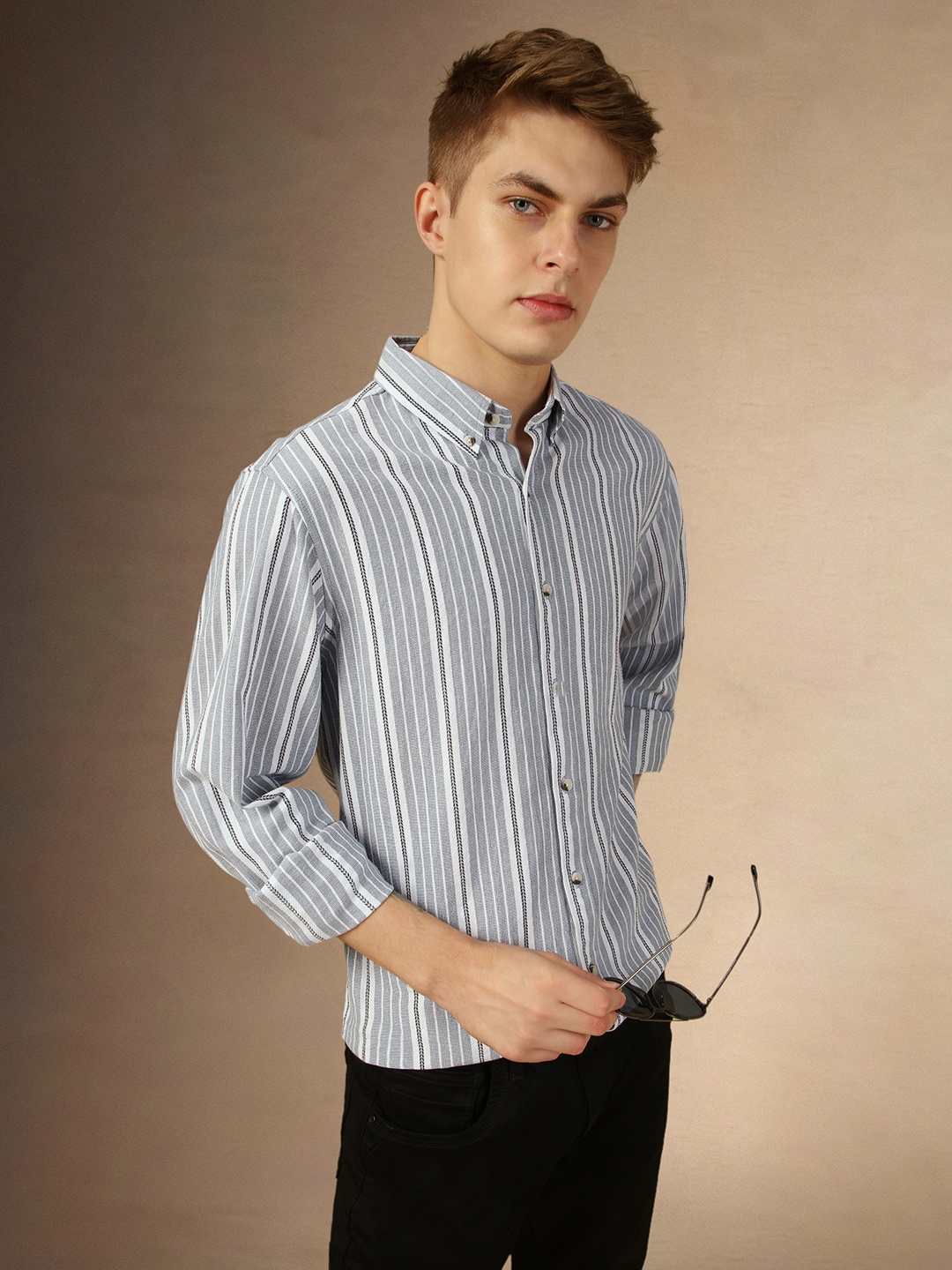 Dennis Lingo Relaxed Fit Vertical Stripes Striped Button Collar Pure Cotton Casual Shirt, Blue
Dennis Lingo Relaxed Fit Vertical Stripes Striped Button Collar Pure Cotton Casual Shirt, Blue
