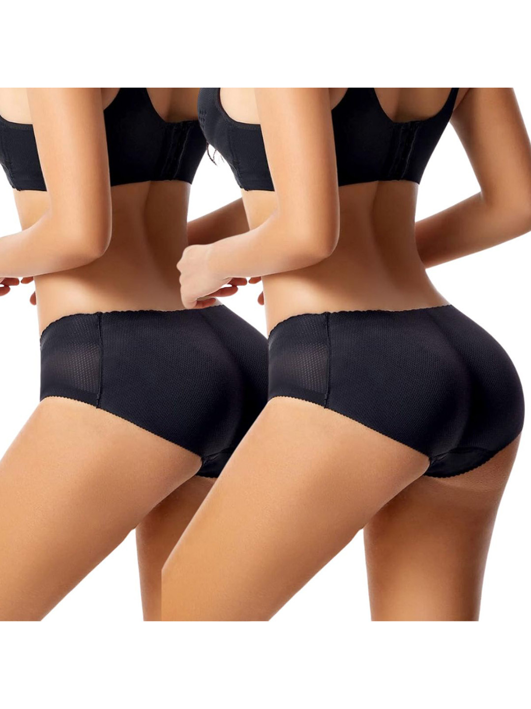 CareDone Pack of 2 Women High Rise Breathable Padded Butt Enhancing Lifter Shapewear, Black
CareDone Pack of 2 Women High Rise Breathable Padded Butt Enhancing Lifter Shapewear, Black