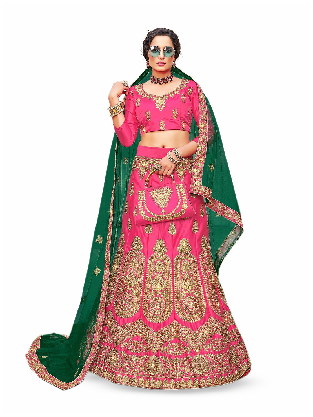 Maroosh Embroidered Thread Work Satin Unstitched Lehenga & Blouse With Dupatta, Pink
Maroosh Embroidered Thread Work Satin Unstitched Lehenga & Blouse With Dupatta, Pink