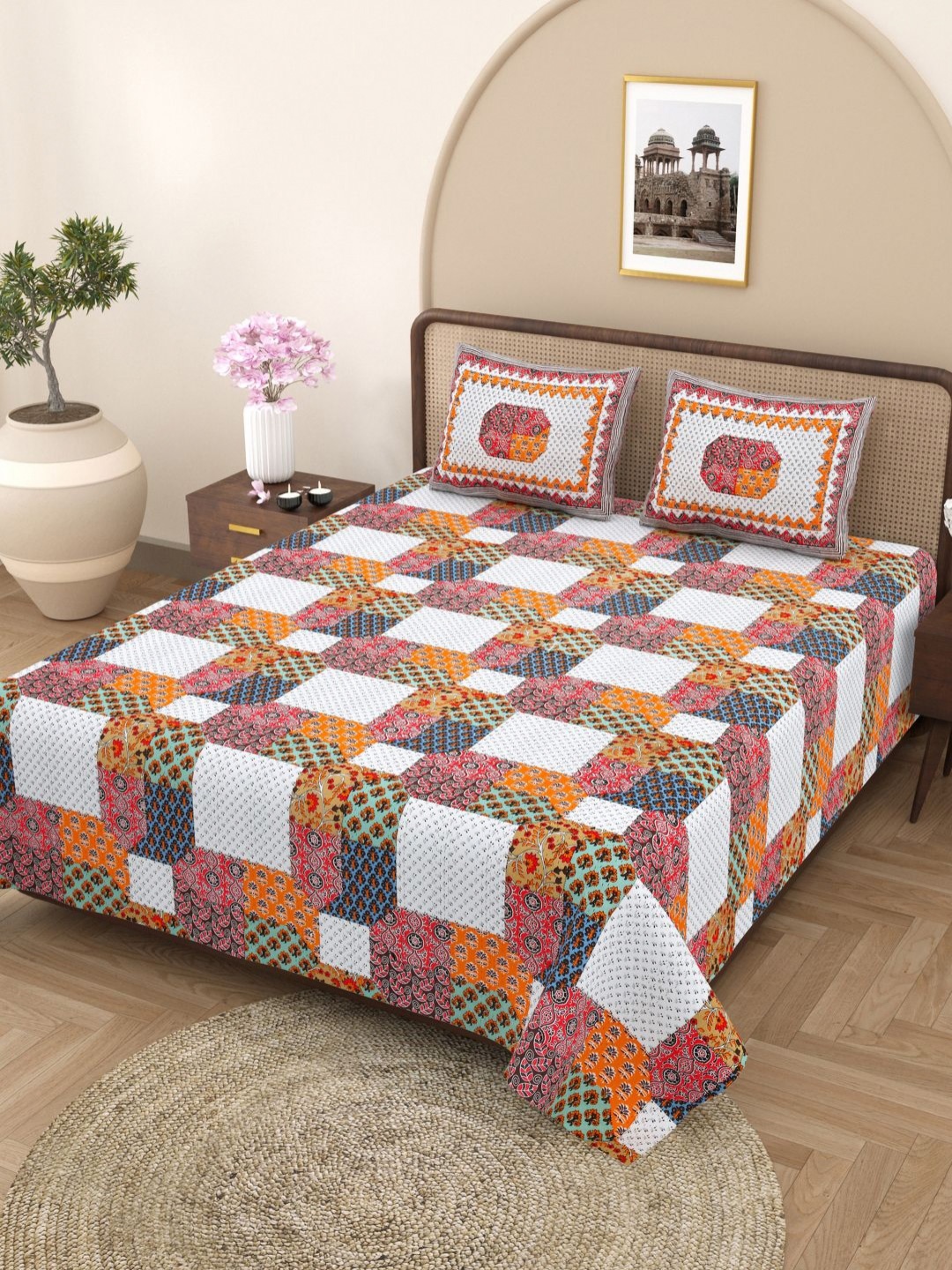 Plarsh Comfort White Floral Printed 180 TC Pure Cotton King Bedsheet With 2 Pillow Covers
Plarsh Comfort White Floral Printed 180 TC Pure Cotton King Bedsheet With 2 Pillow Covers