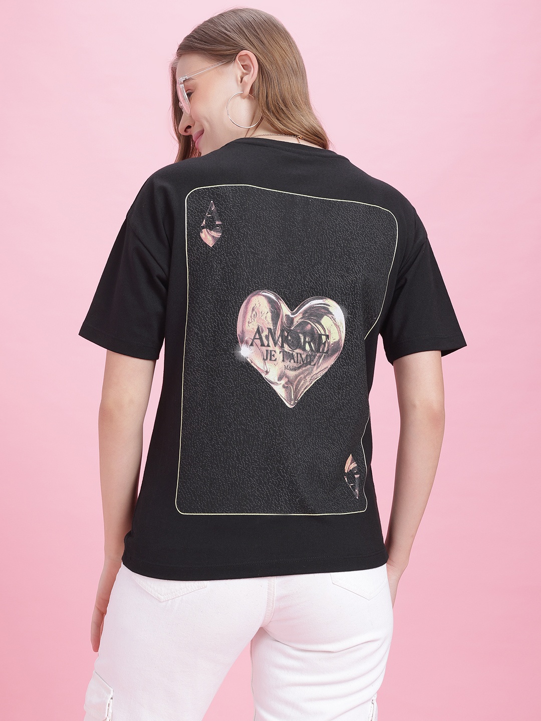 Mast & Harbour Let's Twin Graphic & Typography Printed Drop-Shoulder Sleeves T-shirt, Black
Mast & Harbour Let's Twin Graphic & Typography Printed Drop-Shoulder Sleeves T-shirt, Black