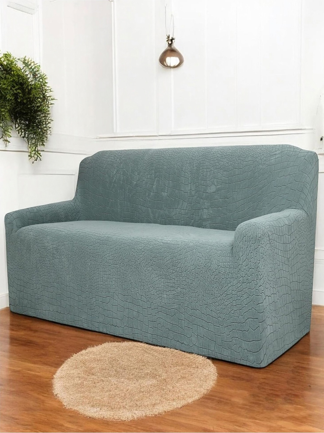 HOUSE OF QUIRK Universal Green Self Design Jacquard 2 Seater Soft Touch Sofa Cover & Arms
HOUSE OF QUIRK Universal Green Self Design Jacquard 2 Seater Soft Touch Sofa Cover & Arms