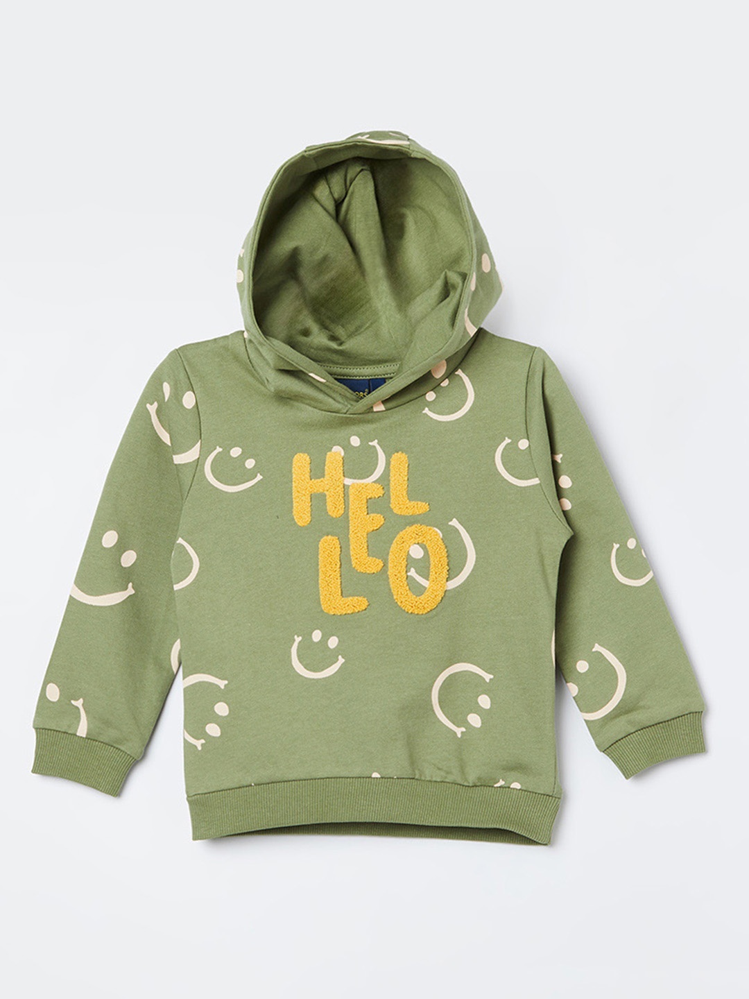 Juniors by Lifestyle Boys Graphic Printed Hooded Pullover Pure Cotton Sweatshirt, Olive
Juniors by Lifestyle Boys Graphic Printed Hooded Pullover Pure Cotton Sweatshirt, Olive