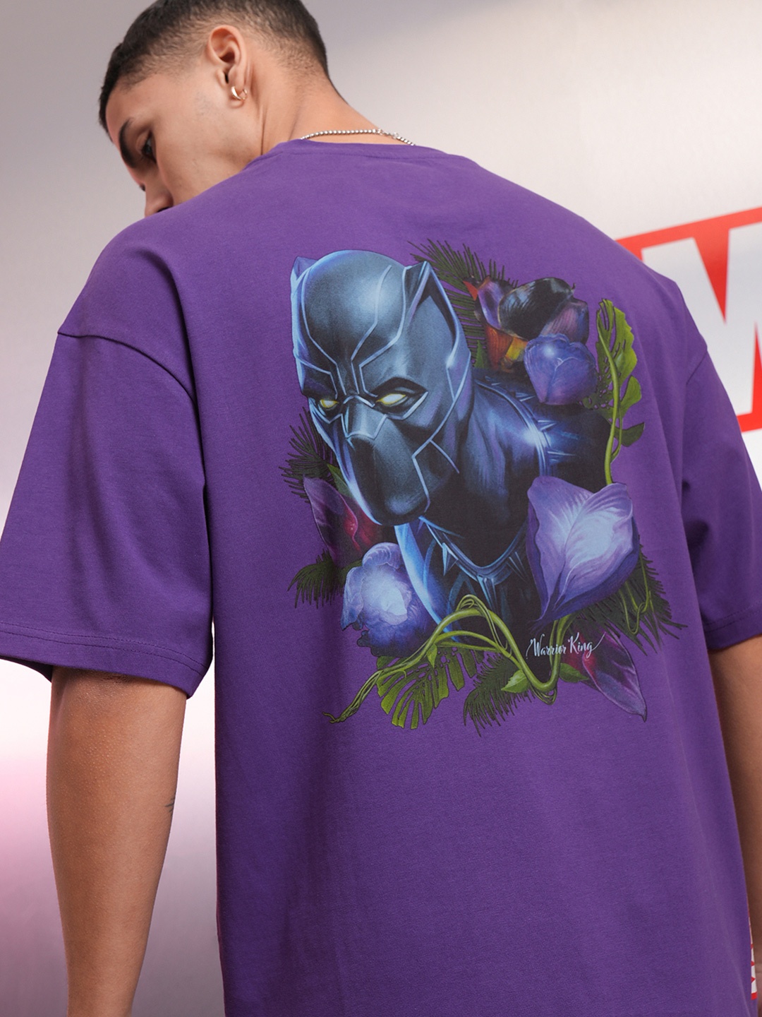 HIGHLANDER Men Black Panther Printed Oversized Drop Shoulder Sleeves Cotton Tshirt, Purple
HIGHLANDER Men Black Panther Printed Oversized Drop Shoulder Sleeves Cotton Tshirt, Purple