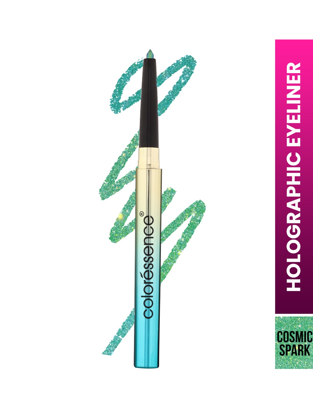 Coloressence Multi-Dimensional Holographic Shimmery Effect Eyeliner - 0.35 g -Cosmic Spark, Green
Coloressence Multi-Dimensional Holographic Shimmery Effect Eyeliner - 0.35 g -Cosmic Spark, Green