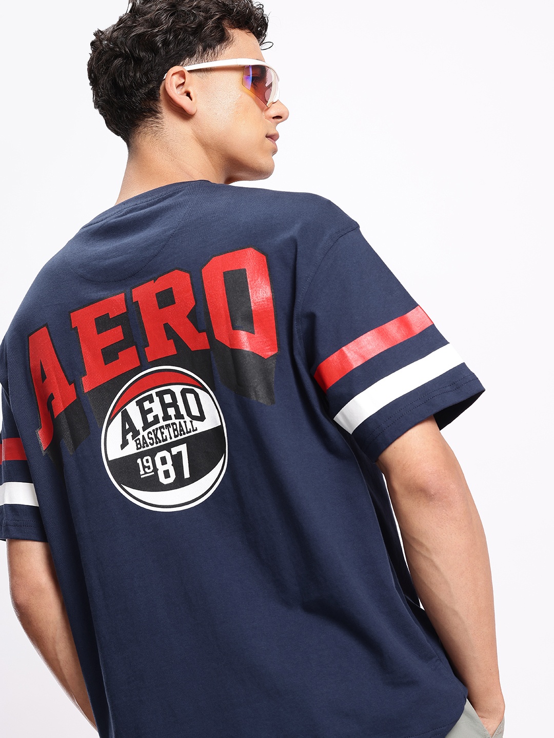 Aeropostale Men Brand Logo Printed Drop-Shoulder Sleeves Pure Cotton T-shirt, Navy blue
Aeropostale Men Brand Logo Printed Drop-Shoulder Sleeves Pure Cotton T-shirt, Navy blue