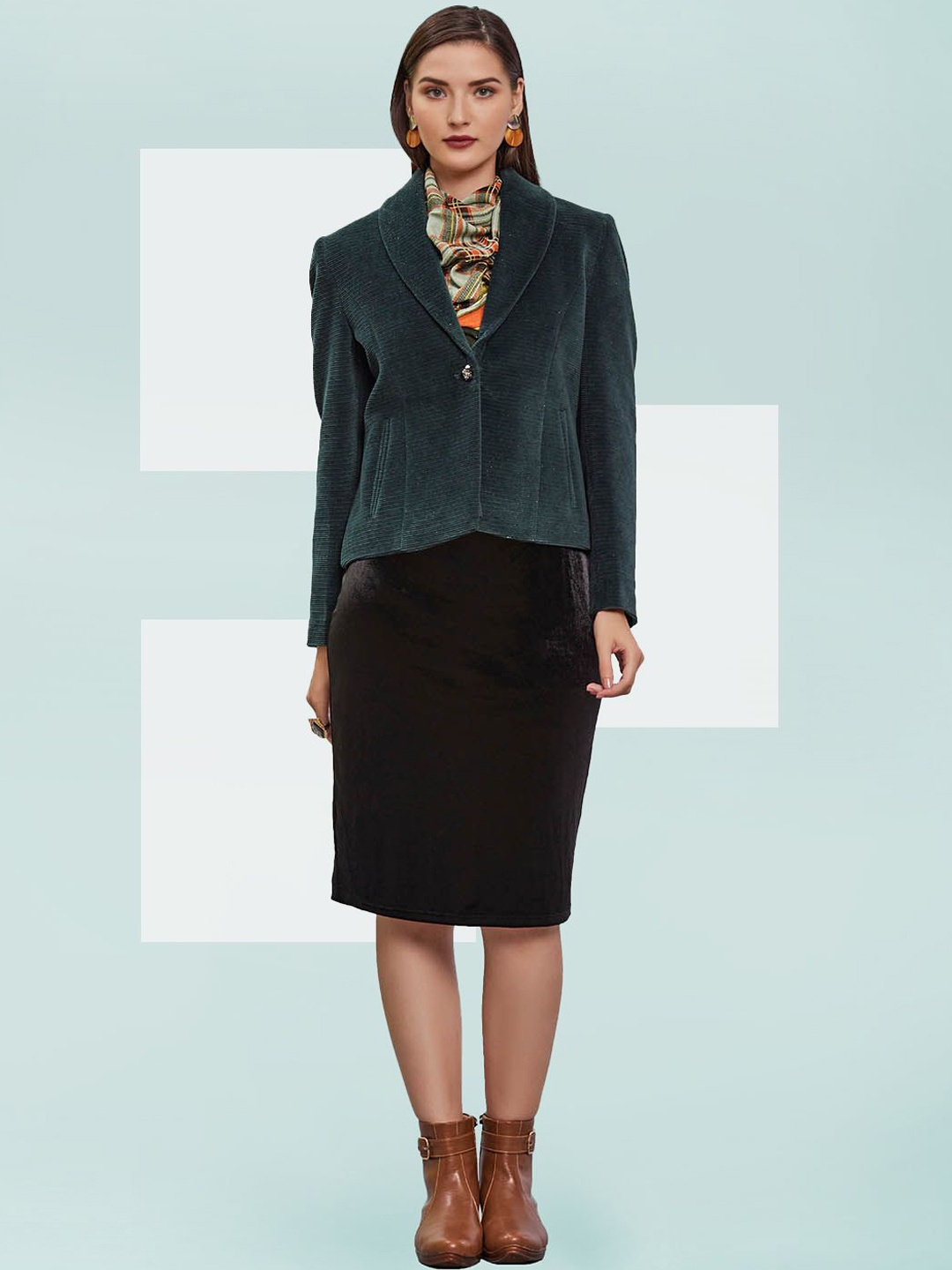 The Roadster Lifestyle Co. Women Self Design Single Breasted Woollen Crop Overcoat, Green
The Roadster Lifestyle Co. Women Self Design Single Breasted Woollen Crop Overcoat, Green
