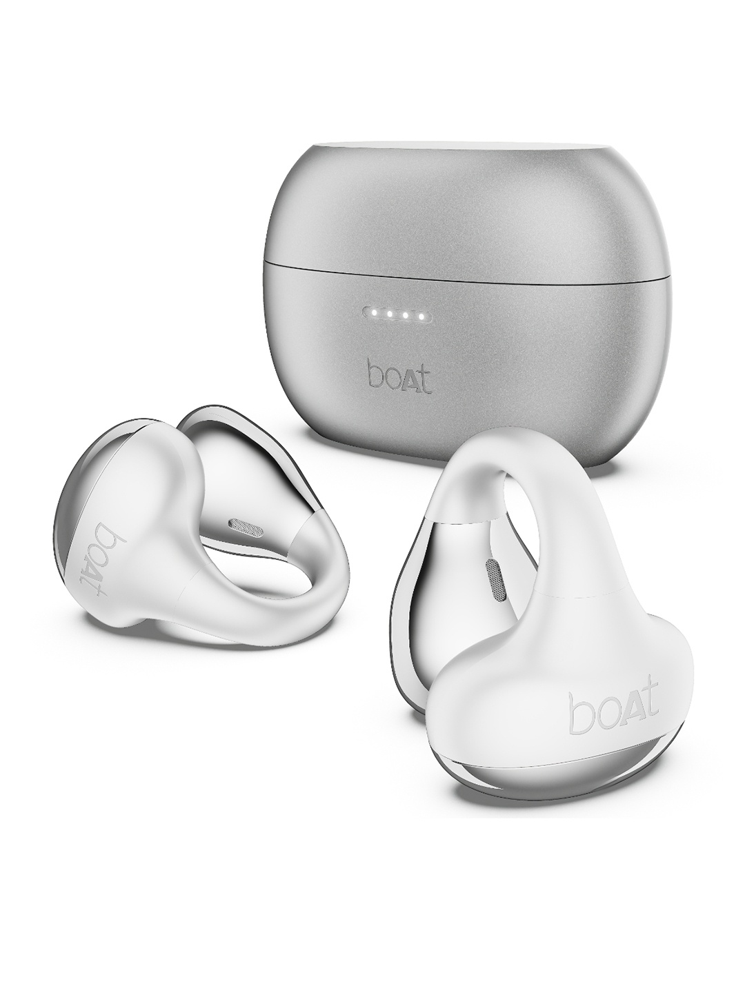 boAt Airdopes Loop OWS Earbuds w/Clip-On Fit, Air Conduction Tech & 50H Battery, White
boAt Airdopes Loop OWS Earbuds w/Clip-On Fit, Air Conduction Tech & 50H Battery, White