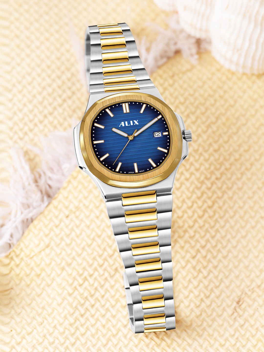 ALIX Men Dial & Stainless Steel Bracelet Style Straps Analogue Watch AL2906S SGBE, Blue
ALIX Men Dial & Stainless Steel Bracelet Style Straps Analogue Watch AL2906S SGBE, Blue