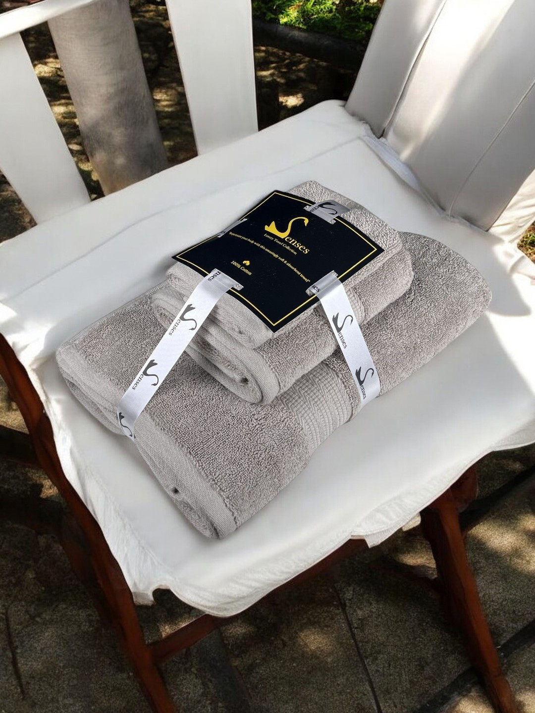 SENSES Grey 3 Pieces Cotton 804 GSM Bath Towels
SENSES Grey 3 Pieces Cotton 804 GSM Bath Towels