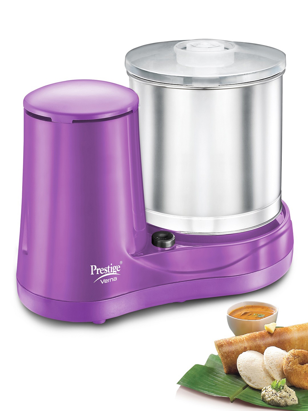 Prestige Purple & Silver-Toned Double Ball Bearing Motor 200W Juicer Mixer Grinder 2L
Prestige Purple & Silver-Toned Double Ball Bearing Motor 200W Juicer Mixer Grinder 2L