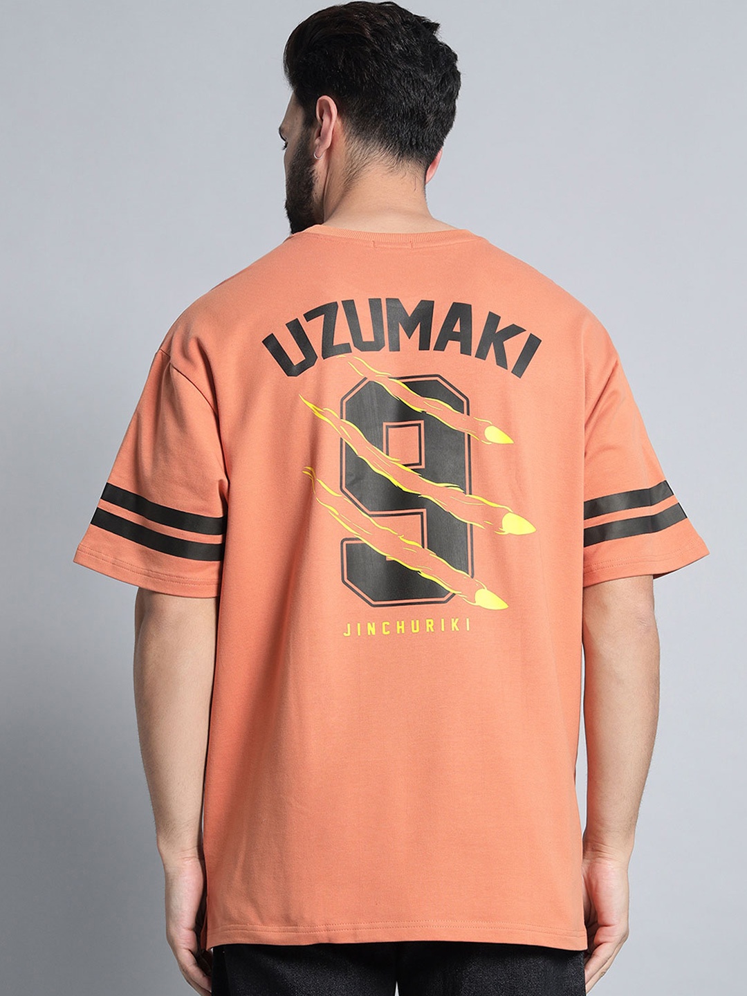 COMICSENSE Naruto Anime Dattebayo Uzumaki Printed Cotton Drop Shoulder Oversize T shirt, Orange
COMICSENSE Naruto Anime Dattebayo Uzumaki Printed Cotton Drop Shoulder Oversize T shirt, Orange