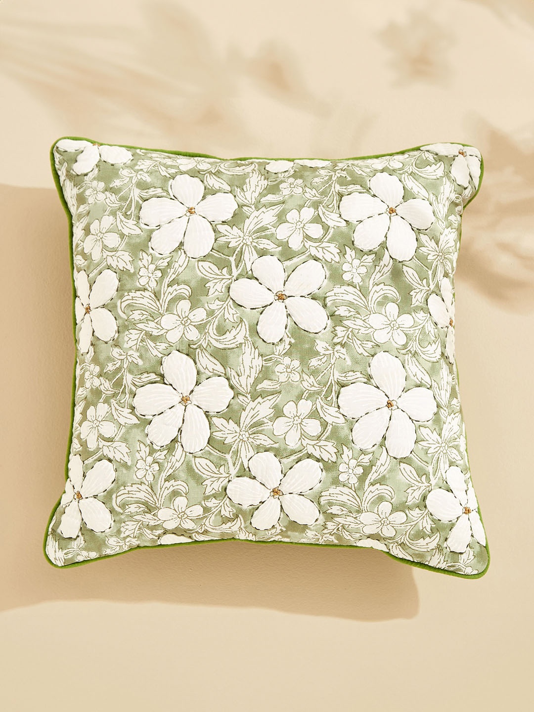 Home Centre Nora Adelia Green & White Floral Printed Square Shaped Pre-Filled Cushion
Home Centre Nora Adelia Green & White Floral Printed Square Shaped Pre-Filled Cushion