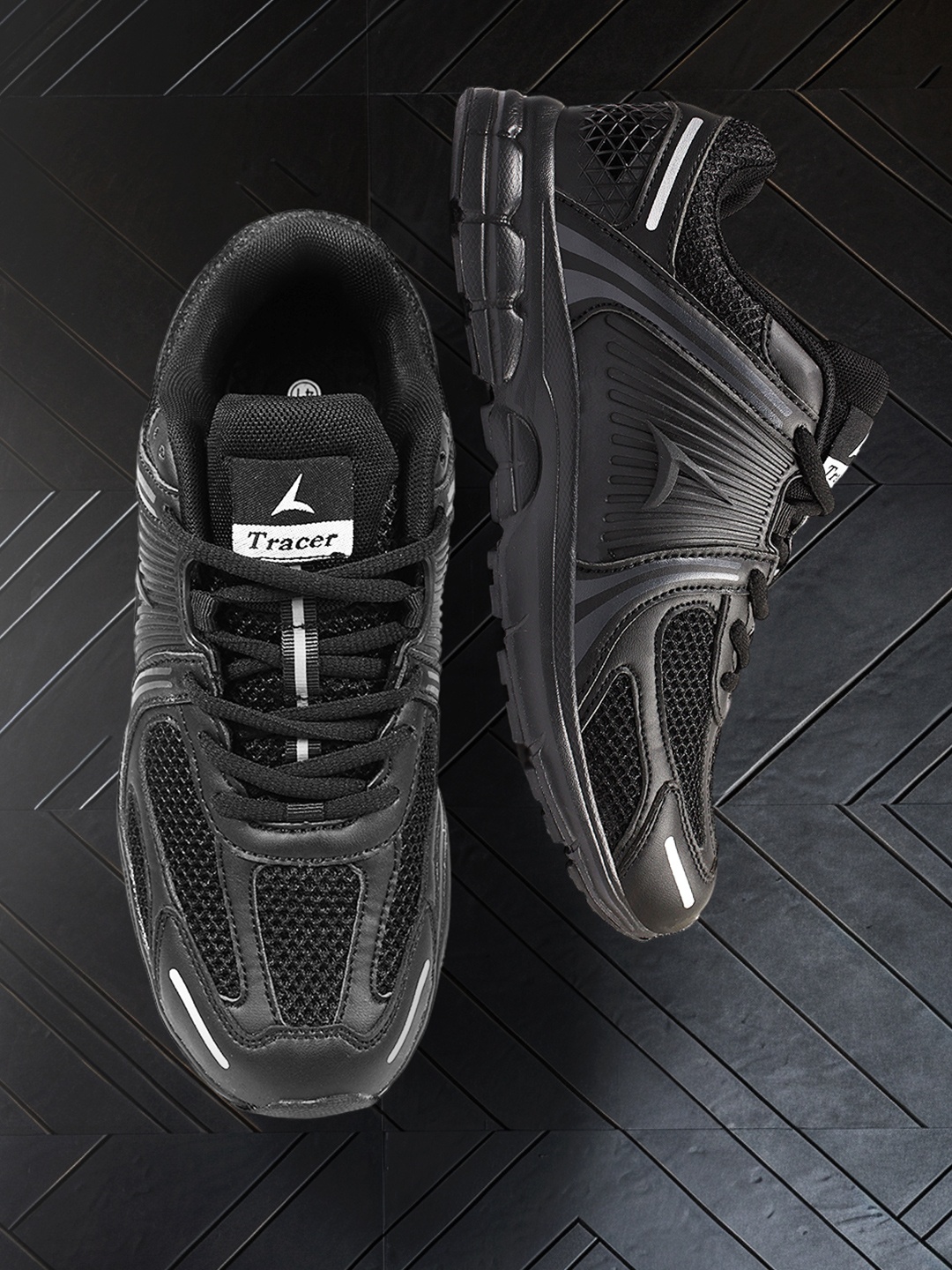 TRACER Men PU Mid-Top Round Toe Sneakers for Everyday Comfort and Durability, Black
TRACER Men PU Mid-Top Round Toe Sneakers for Everyday Comfort and Durability, Black
