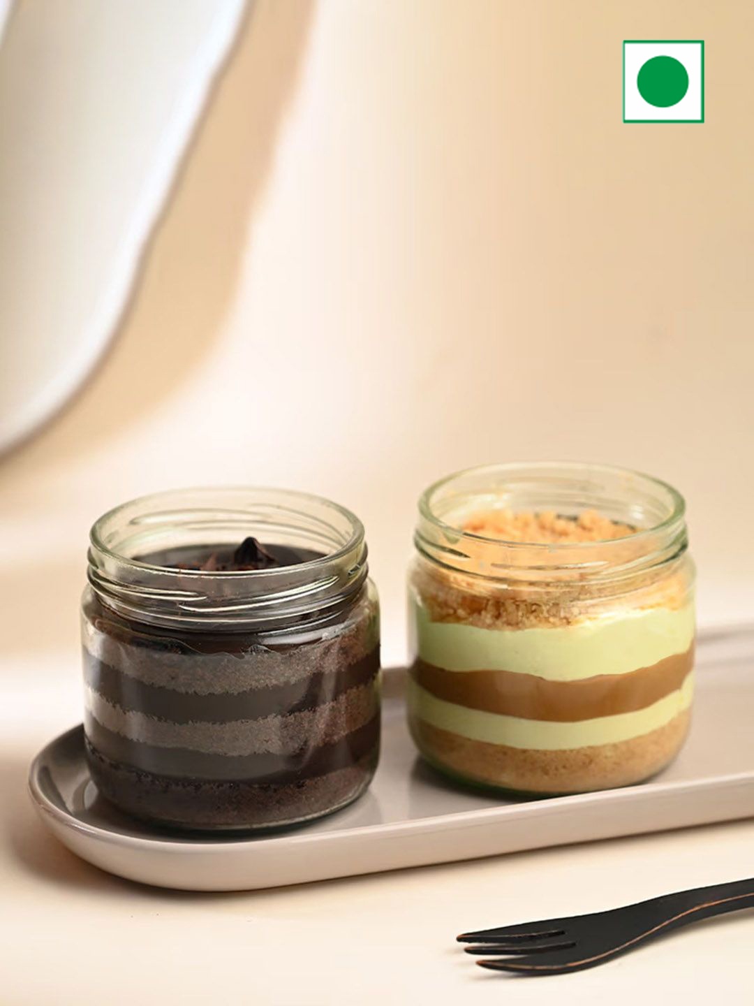 Floweraura 2Pcs Butterscotch & Chocolate Flavour Eggless Round Jar Cakes- 500gms, Brown
Floweraura 2Pcs Butterscotch & Chocolate Flavour Eggless Round Jar Cakes- 500gms, Brown