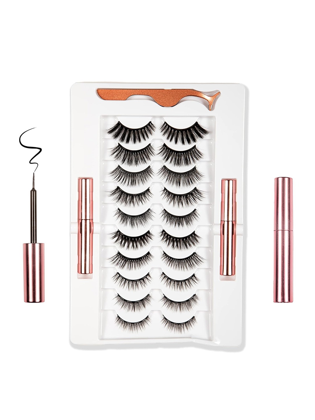 Lovelash 10 Pairs Magnetic False Eyelashes With Set Of 2 Magnetic Eyeliner Kit - Black
Lovelash 10 Pairs Magnetic False Eyelashes With Set Of 2 Magnetic Eyeliner Kit - Black