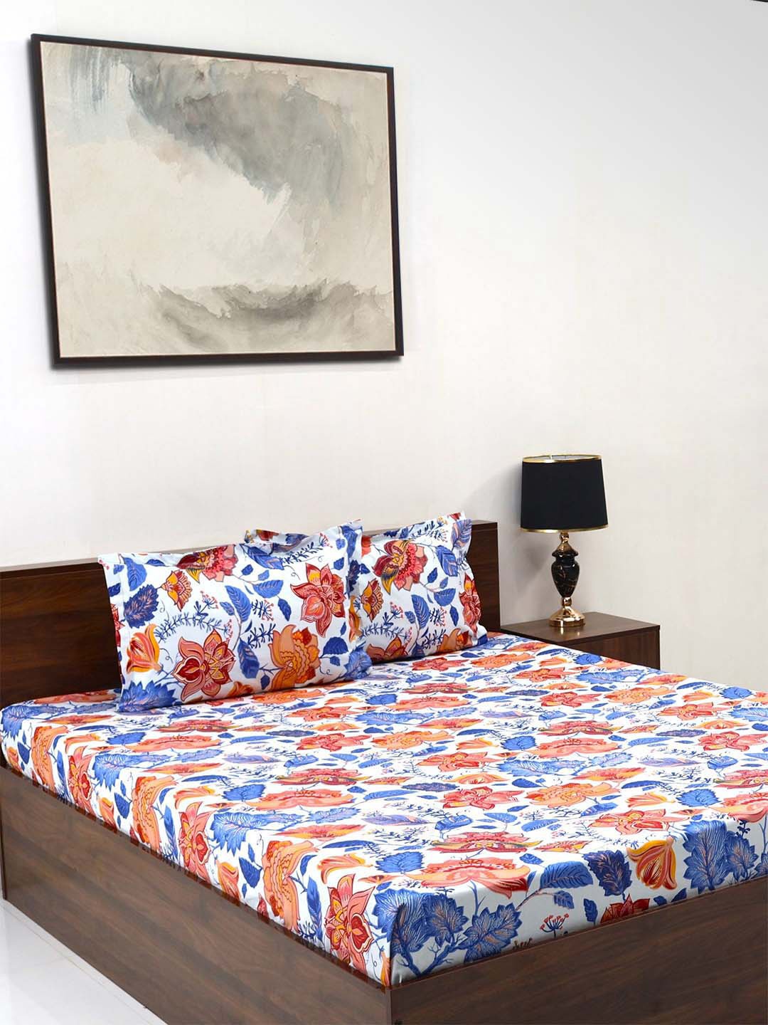 BOMBAY DYEING Cardinal Blue & White Floral 120 TC Cotton Queen Bedsheet-2.24 m X 2.54 m
BOMBAY DYEING Cardinal Blue & White Floral 120 TC Cotton Queen Bedsheet-2.24 m X 2.54 m