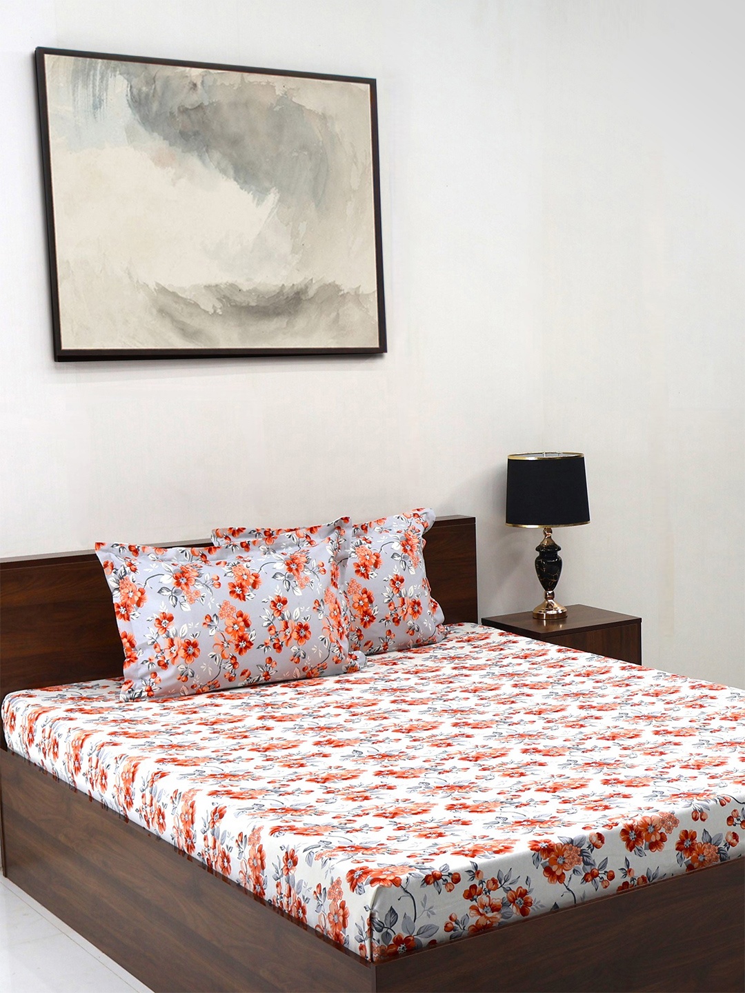 BOMBAY DYEING Blumen Brown Floral 104 TC Cotton Queen Bedsheet Set-2.24 m X 2.54 m
BOMBAY DYEING Blumen Brown Floral 104 TC Cotton Queen Bedsheet Set-2.24 m X 2.54 m