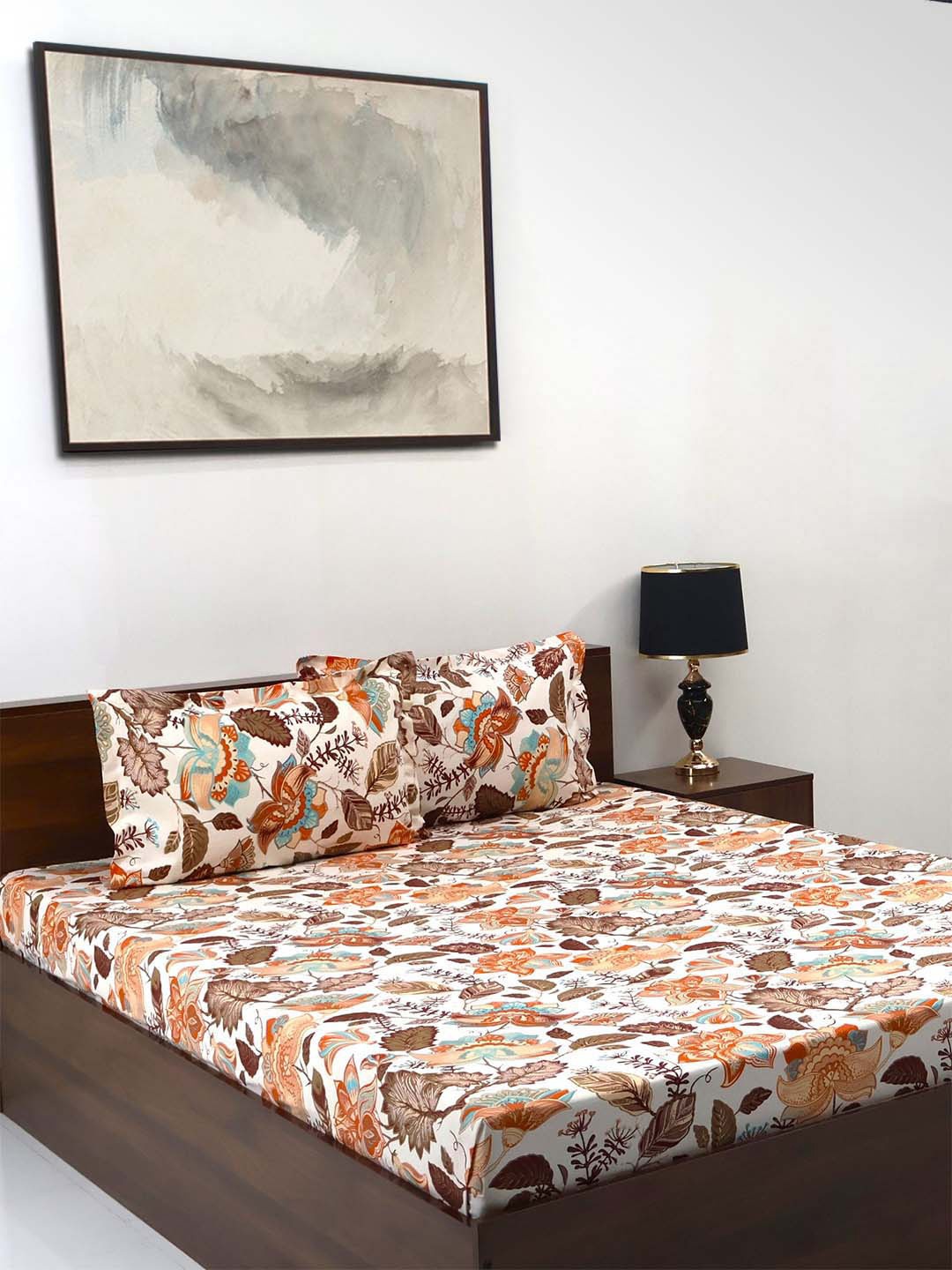 BOMBAY DYEING Cardinal Red Floral Printed Cotton 120 TC King Bedsheet Set 2.74 x 2.74m
BOMBAY DYEING Cardinal Red Floral Printed Cotton 120 TC King Bedsheet Set 2.74 x 2.74m