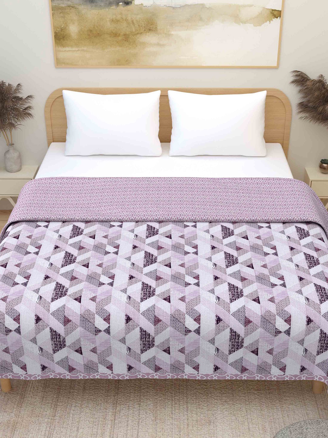 Plarsh Comfort Purple Printed Premium Soft 300 GSM Pure Cotton Reversible Double Bed Dohar
Plarsh Comfort Purple Printed Premium Soft 300 GSM Pure Cotton Reversible Double Bed Dohar