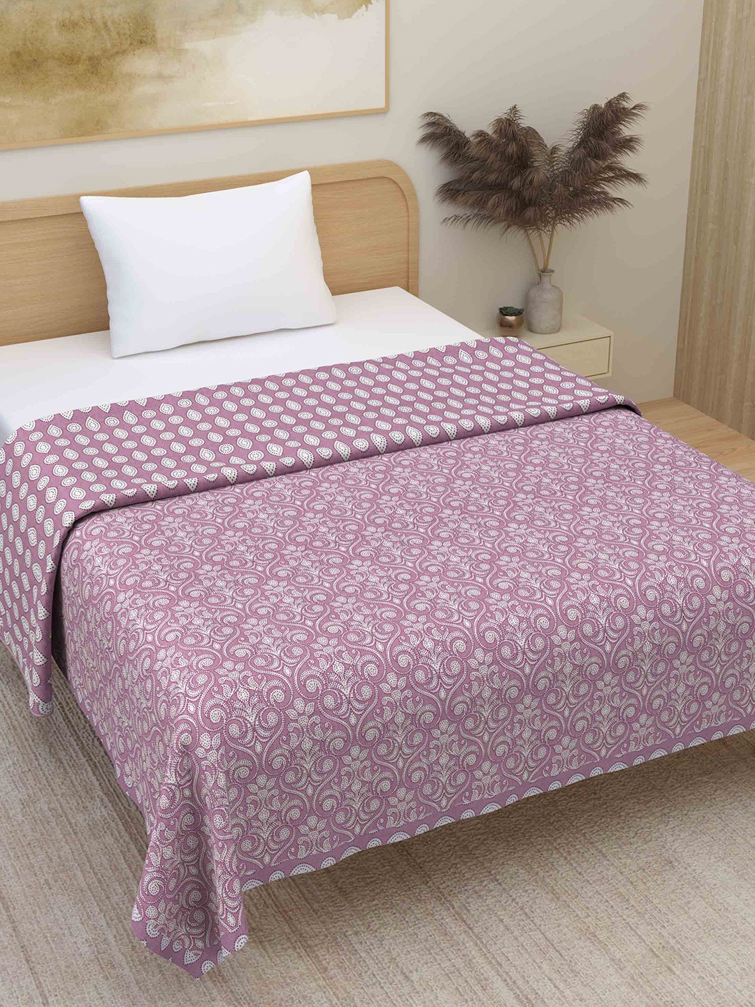 Plarsh Comfort Pink Ethnic Premium Soft 300 GSM Pure Cotton Reversible Single Bed Dohar
Plarsh Comfort Pink Ethnic Premium Soft 300 GSM Pure Cotton Reversible Single Bed Dohar