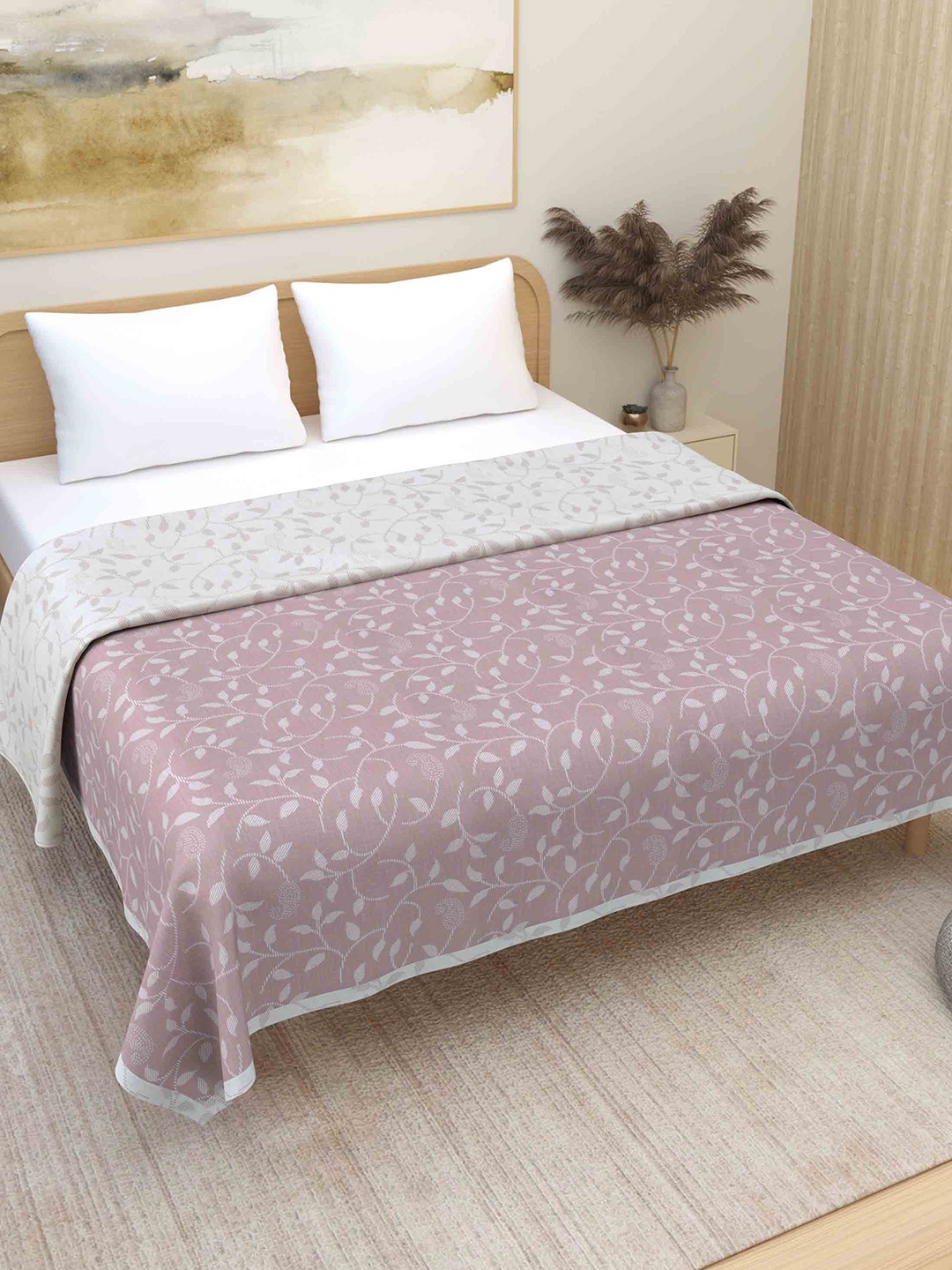 Plarsh Comfort Pink Floral Premium Soft 300 GSM Pure Cotton Reversible Double Bed Dohar
Plarsh Comfort Pink Floral Premium Soft 300 GSM Pure Cotton Reversible Double Bed Dohar