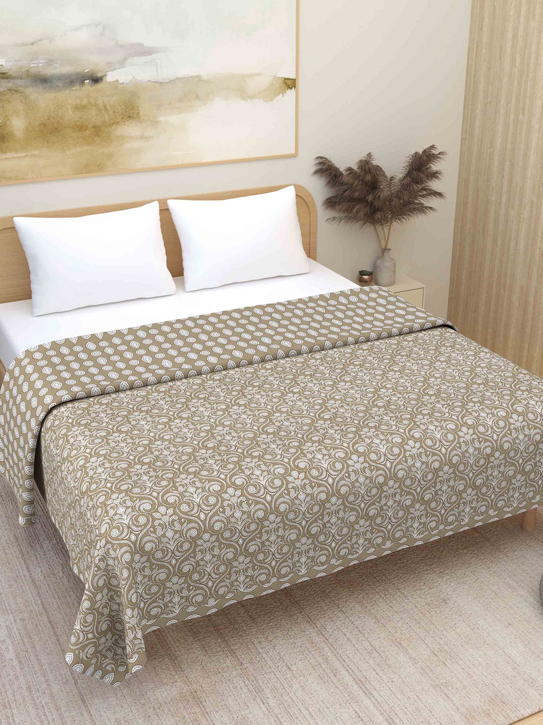 Plarsh Comfort Premium Brown Ethnic Motifs Printed Pure Cotton Reversible Double Bed Dohar
Plarsh Comfort Premium Brown Ethnic Motifs Printed Pure Cotton Reversible Double Bed Dohar