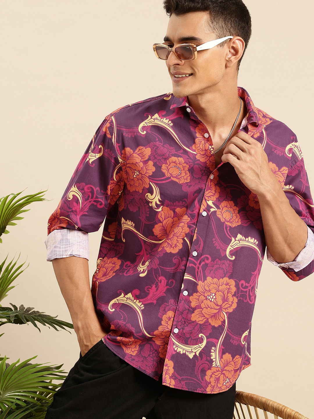 Mast & Harbour Pure Cotton Floral Printed Textured Relaxed Fit Casual Shirt, Multi
Mast & Harbour Pure Cotton Floral Printed Textured Relaxed Fit Casual Shirt, Multi