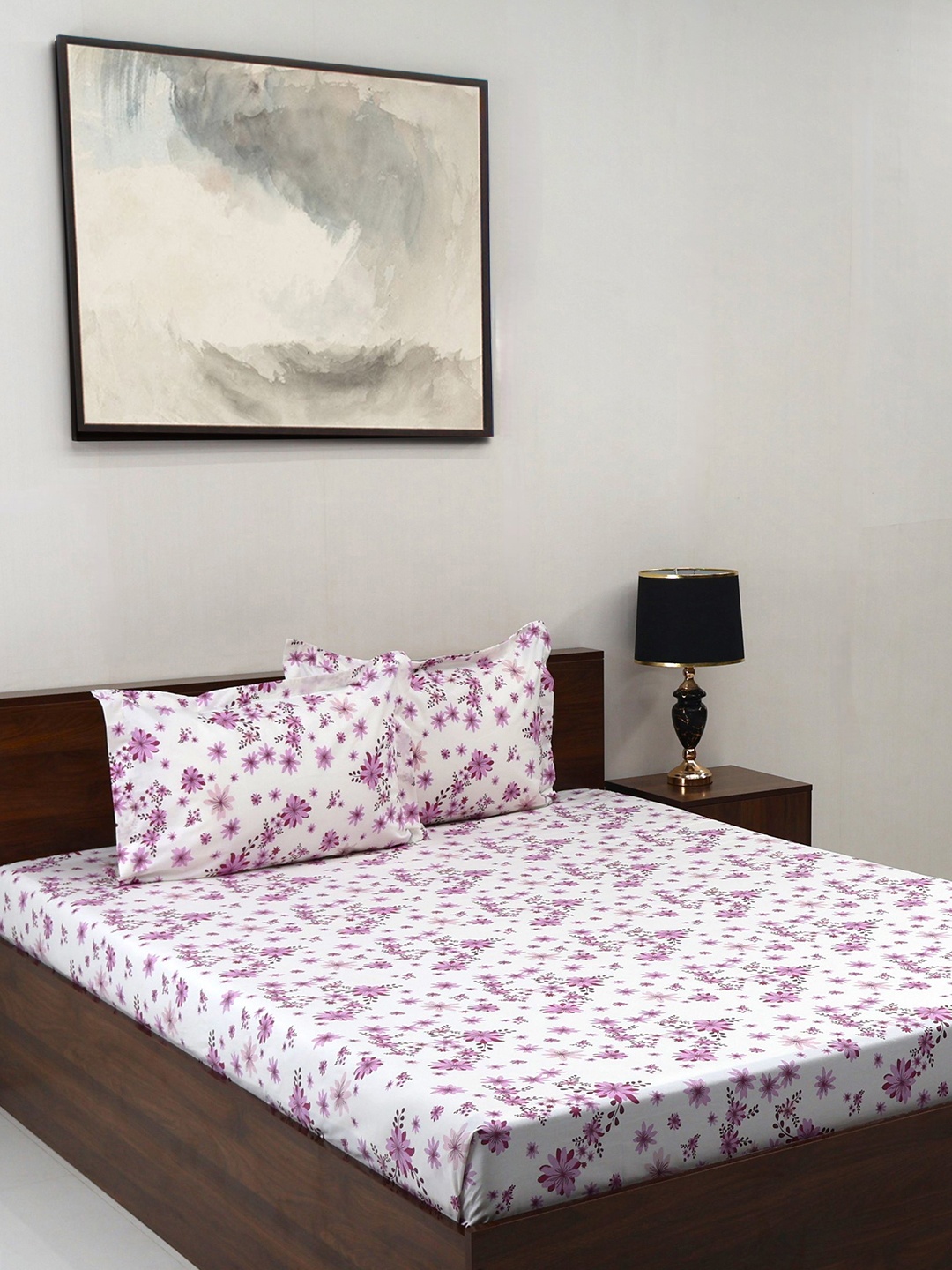 BOMBAY DYEING Vintage Violet Printed Pure Cotton 180 TC King Bedsheet Set 2.74 m X 2.74 m
BOMBAY DYEING Vintage Violet Printed Pure Cotton 180 TC King Bedsheet Set 2.74 m X 2.74 m