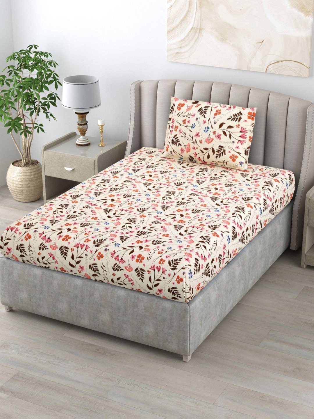 BOMBAY DYEING Epigram Brown Printed Pure Cotton 120 TC Single Bedsheet Set 1.50 m X 2.24 m
BOMBAY DYEING Epigram Brown Printed Pure Cotton 120 TC Single Bedsheet Set 1.50 m X 2.24 m