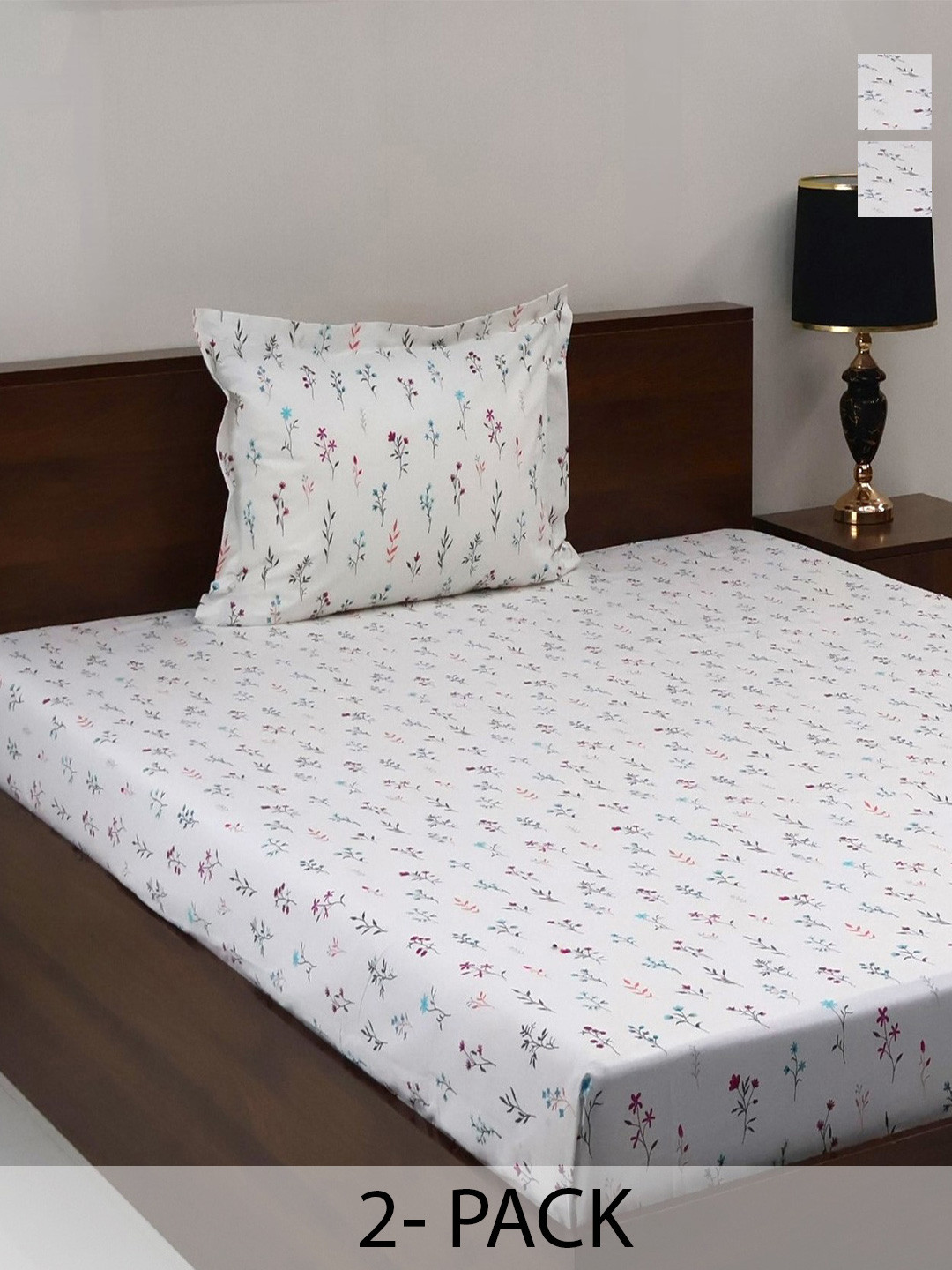 BOMBAY DYEING Vintage Turquoise Blue Printed Cotton 180 TC Bedsheet Set 1.52 m X 2.28 m
BOMBAY DYEING Vintage Turquoise Blue Printed Cotton 180 TC Bedsheet Set 1.52 m X 2.28 m