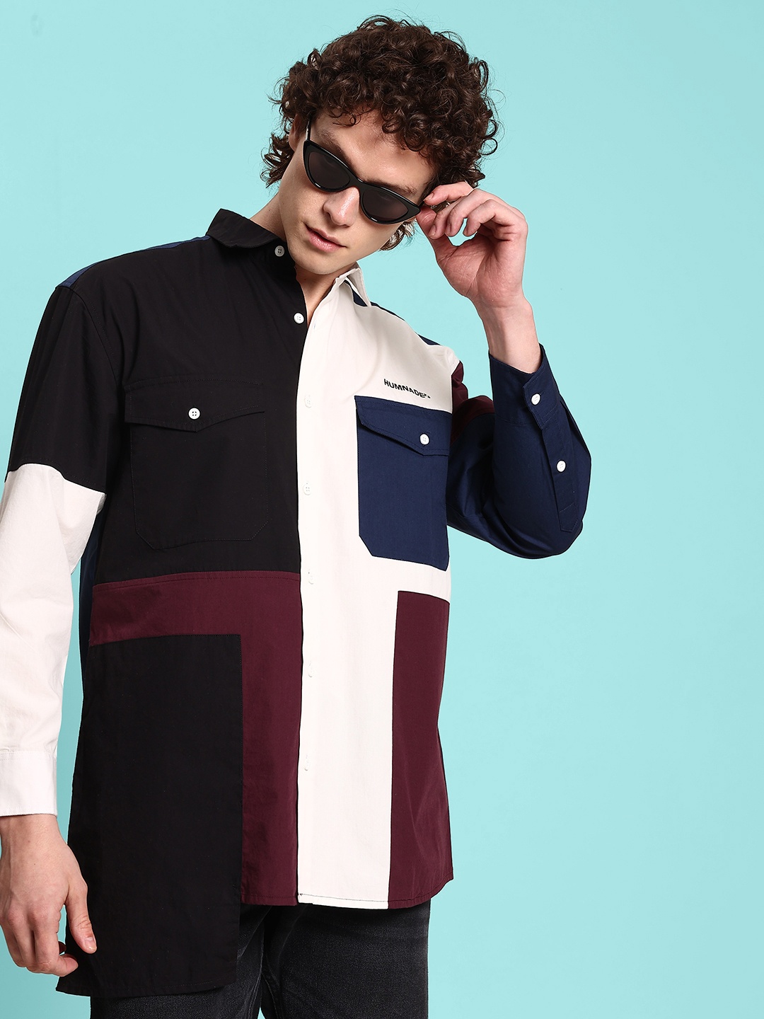 URA STREET Men Classic Spread Collar Colourblocked Cotton Relaxed Fit Casual Shirt, White
URA STREET Men Classic Spread Collar Colourblocked Cotton Relaxed Fit Casual Shirt, White