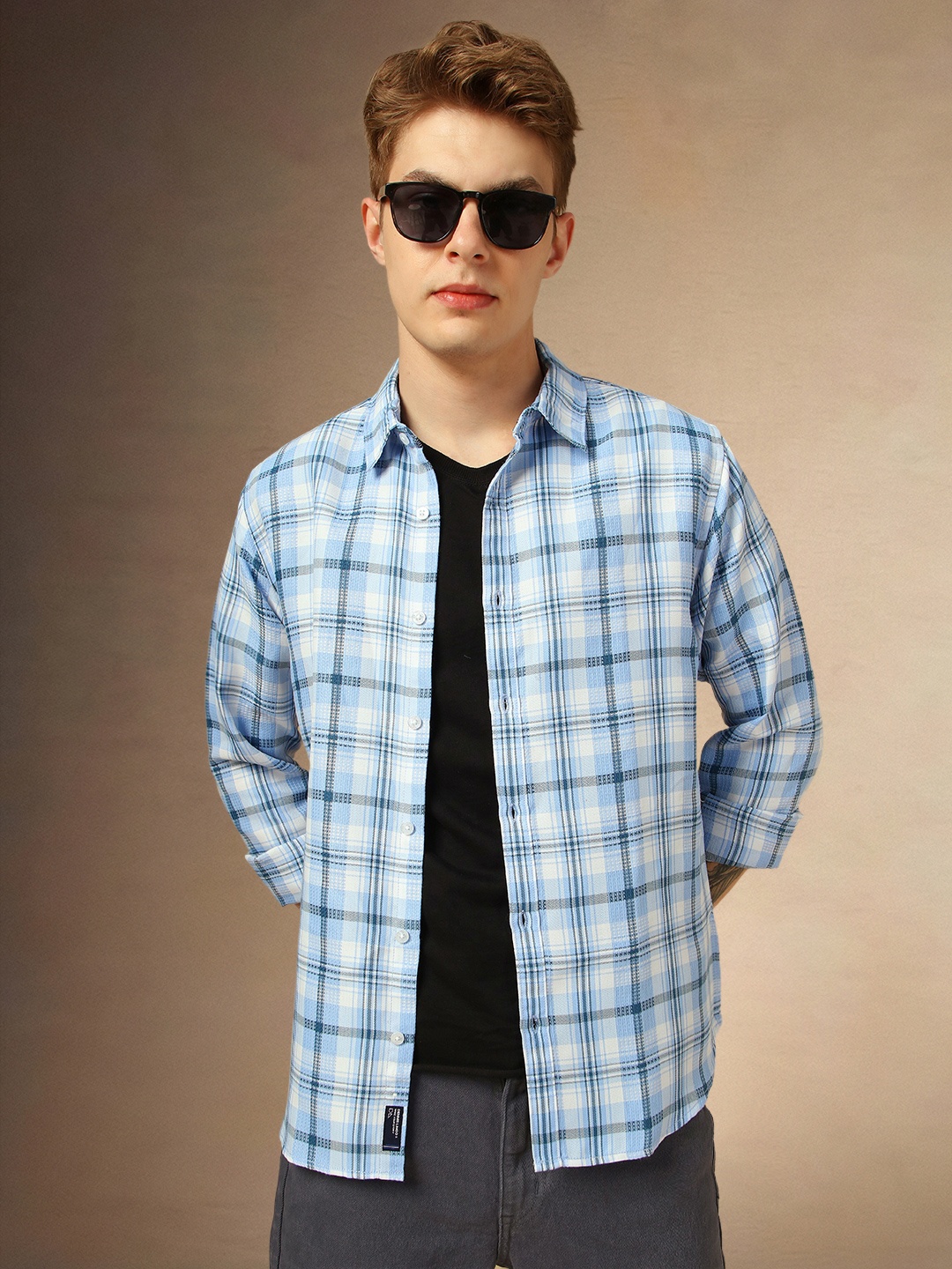 Dennis Lingo Men Classic Spread Collar Tartan Checked Cotton Relaxed Fit Casual Shirt, Blue
Dennis Lingo Men Classic Spread Collar Tartan Checked Cotton Relaxed Fit Casual Shirt, Blue