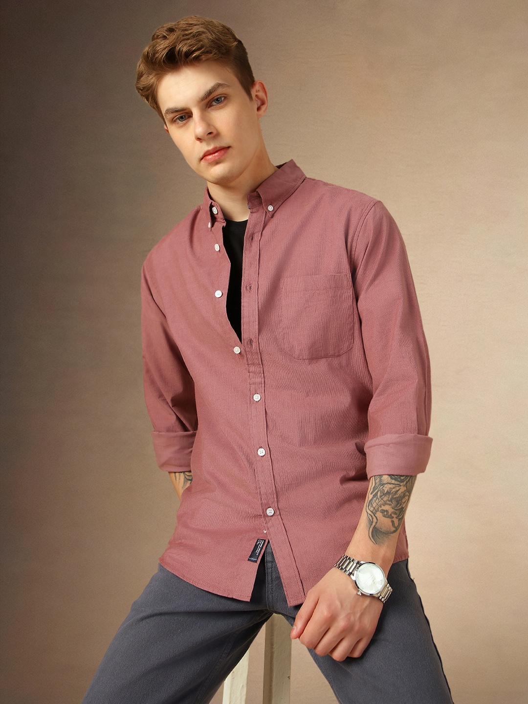 Dennis Lingo Men Classic Relaxed Fit Button-Down Collar Solid Corduroy Casual Shirt, Pink
Dennis Lingo Men Classic Relaxed Fit Button-Down Collar Solid Corduroy Casual Shirt, Pink