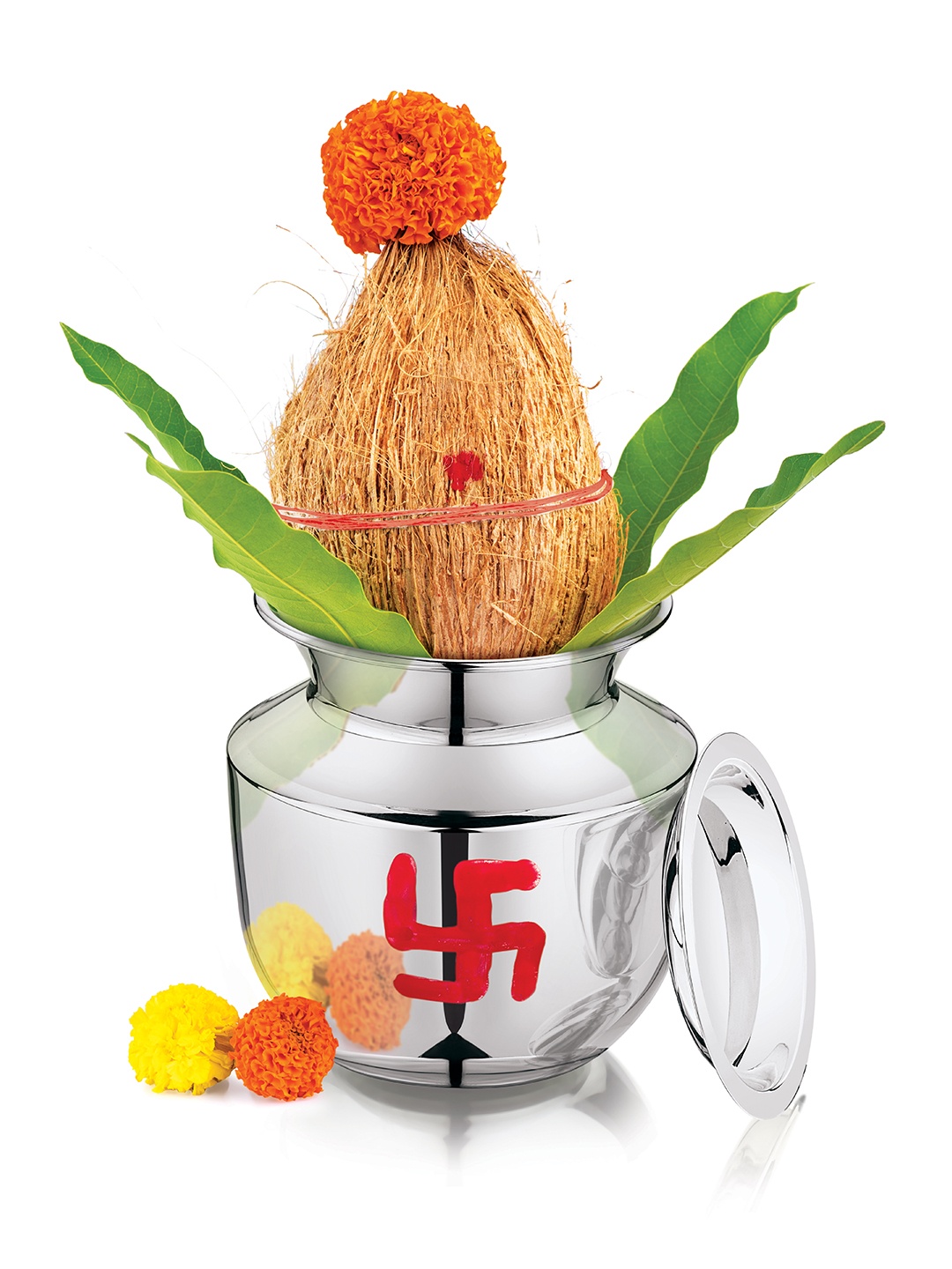 MUKTI Glossy Stainless Steel Shrifal Pooja Essentials Lota With Cover - 750ml, Silver
MUKTI Glossy Stainless Steel Shrifal Pooja Essentials Lota With Cover - 750ml, Silver