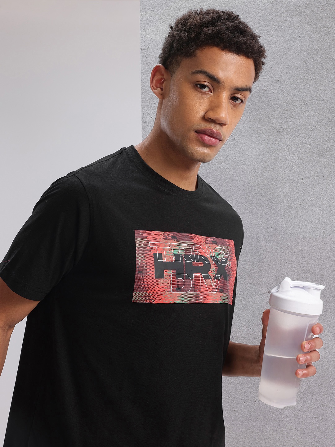 HRX by Hrithik Roshan Men Twin Collection Brand Logo Printed Training T-shirt, Black
HRX by Hrithik Roshan Men Twin Collection Brand Logo Printed Training T-shirt, Black