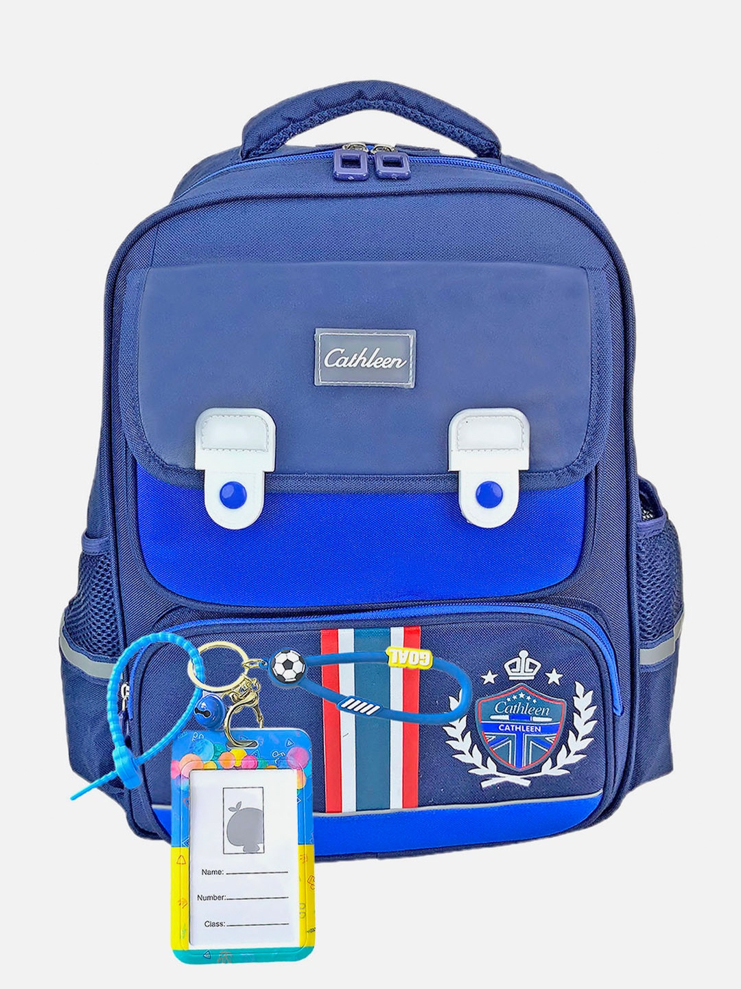 Little Surprise Box LLP Kids Colourblocked ClimaCool Crest Design School Backpack, Navy blue
Little Surprise Box LLP Kids Colourblocked ClimaCool Crest Design School Backpack, Navy blue