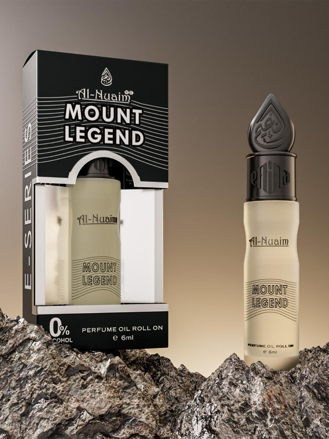 Al-Nuaim E-Series Set of 6 Mount Legend Alcohol Free Attar Long Lasting Roll-On - 6ml each, Black
Al-Nuaim E-Series Set of 6 Mount Legend Alcohol Free Attar Long Lasting Roll-On - 6ml each, Black
