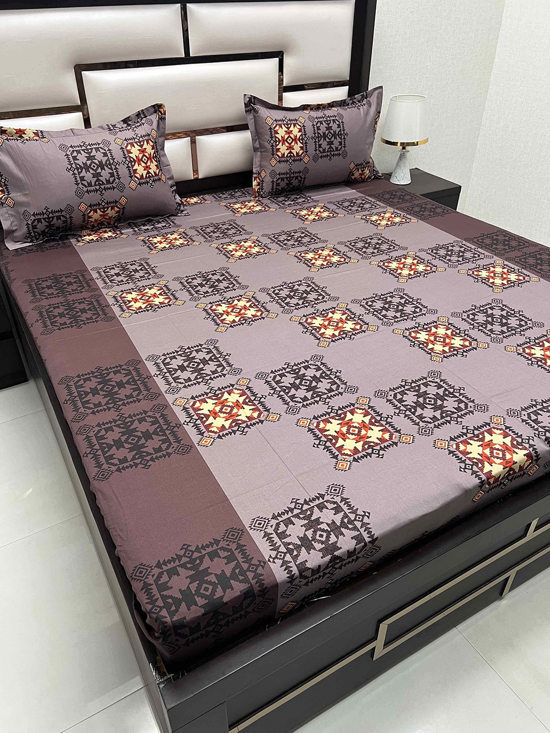 Pure Decor Cotton Queen Size Double Bed Bedsheet With 2 Pillow Covers 2.28m X 2.54m, Brown
Pure Decor Cotton Queen Size Double Bed Bedsheet With 2 Pillow Covers 2.28m X 2.54m, Brown
