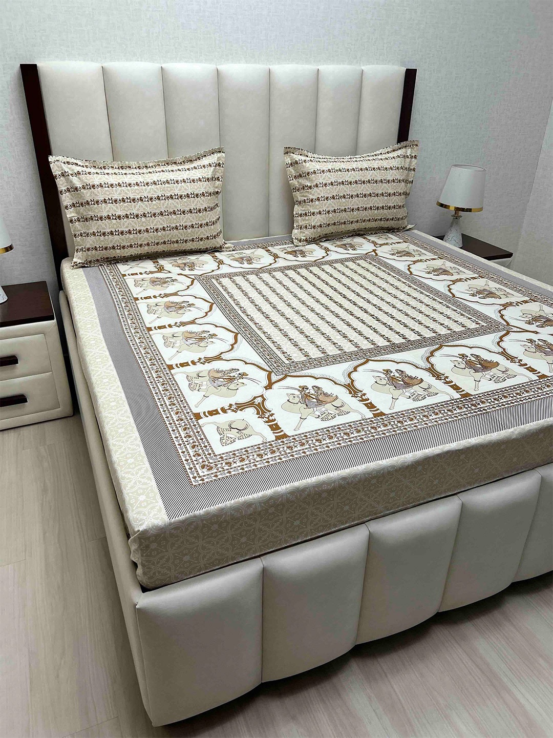 Pure Decor Cotton King Size Double Bed Bedsheet With 2 Pillow Covers 2.74m X 2.74m, Brown
Pure Decor Cotton King Size Double Bed Bedsheet With 2 Pillow Covers 2.74m X 2.74m, Brown