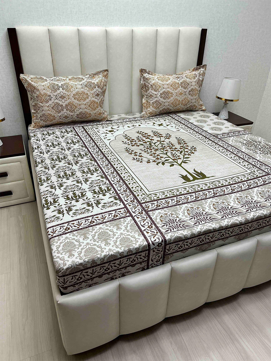 Pure Decor Cotton King Size Double Bed Bedsheet With 2 Pillow Covers 2.74m X 2.74m, Brown
Pure Decor Cotton King Size Double Bed Bedsheet With 2 Pillow Covers 2.74m X 2.74m, Brown