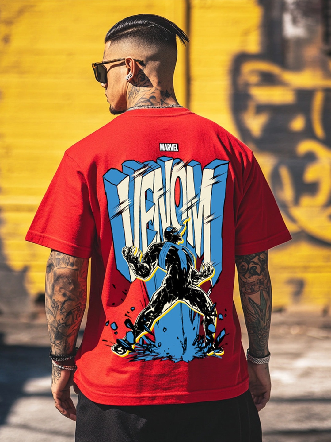 VEIRDO Marvel Men Venom Typography Printed Round Neck Pure Cotton Oversized T-shirt, Red
VEIRDO Marvel Men Venom Typography Printed Round Neck Pure Cotton Oversized T-shirt, Red