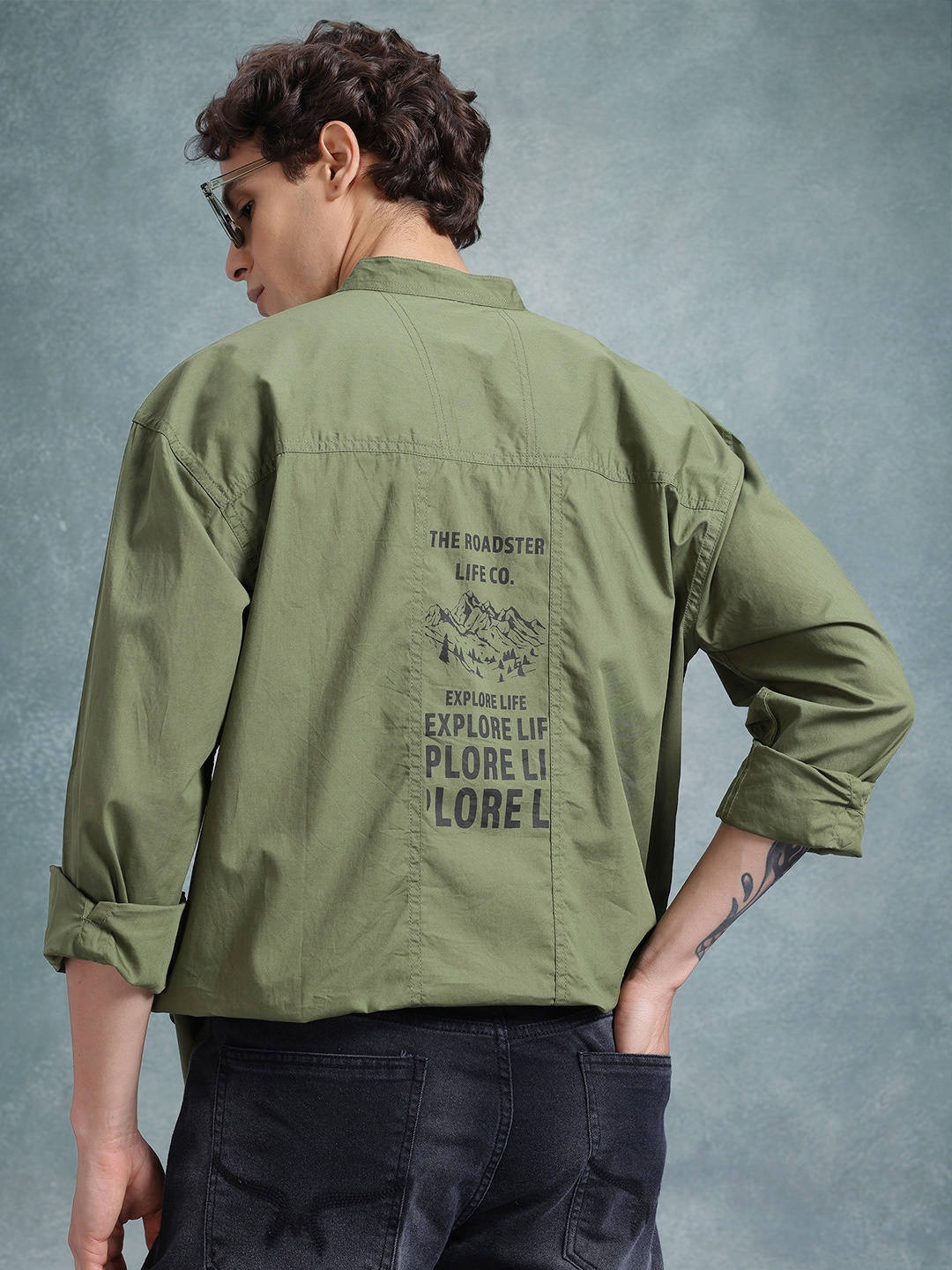 The Roadster Life Co. Typography Printed Relaxed Fit Pure Cotton Casual Shirt, Olive
The Roadster Life Co. Typography Printed Relaxed Fit Pure Cotton Casual Shirt, Olive